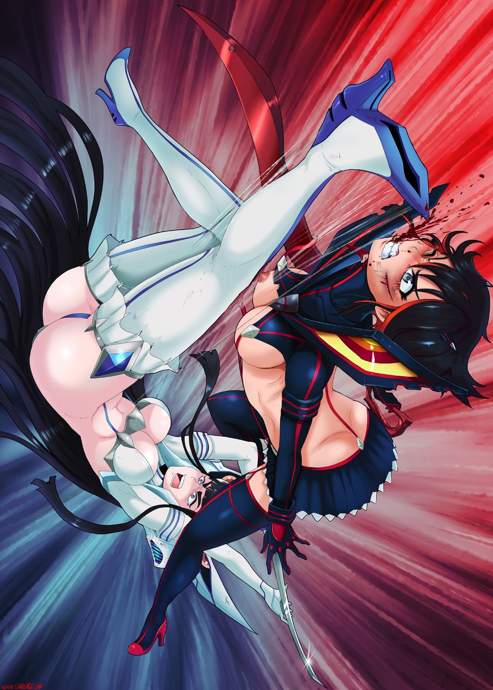 Ryuko Vs Sastsuki (Kill La Kill) [ShadBase] 1 . Ryuko Vs Sastsuki - Chapter 1 (Kill La Kill) [ShadBase] – page 2
