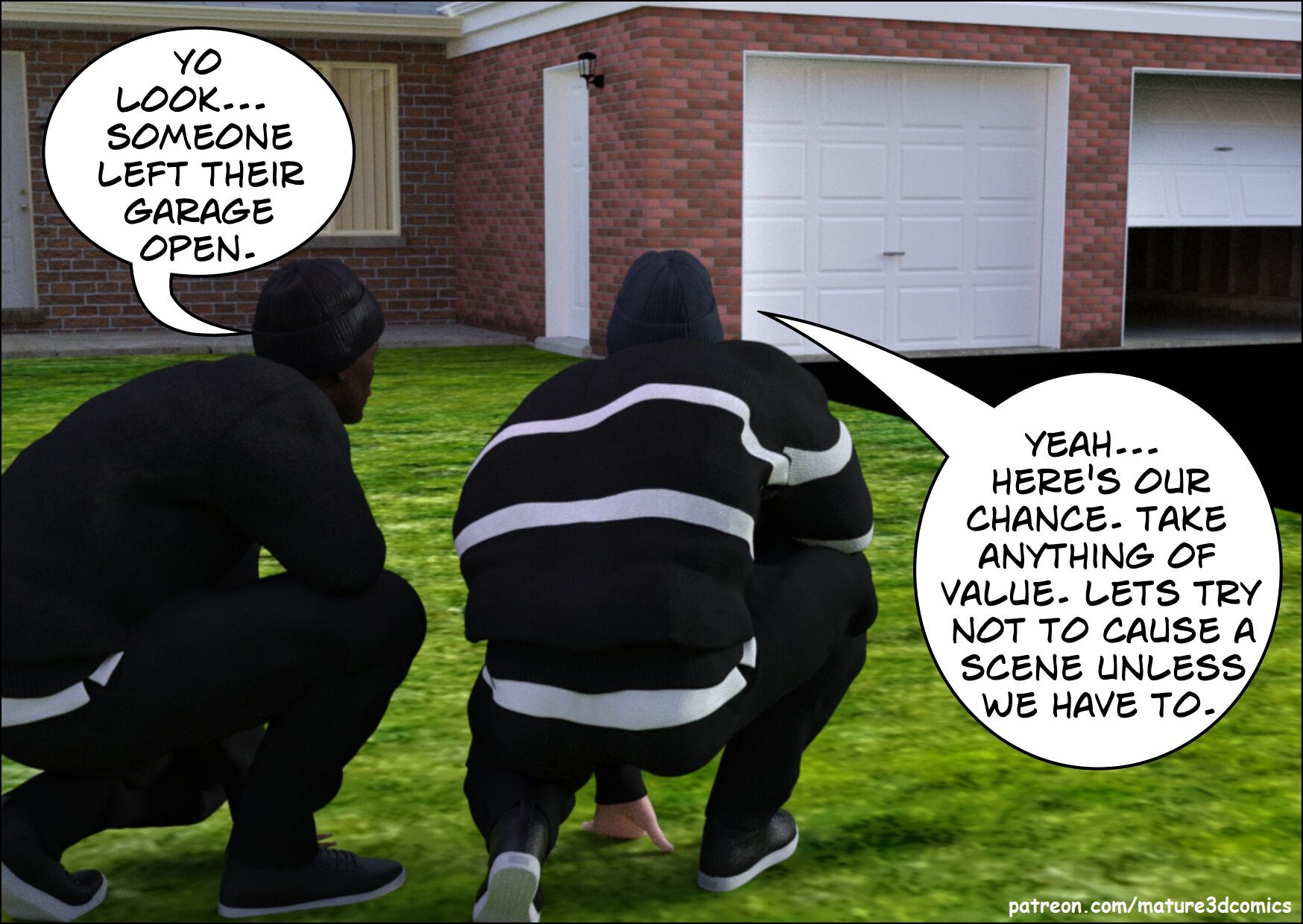 Breaking And Entering [Mature3DComics] 1 . Breaking And Entering - Chapter 1 [Mature3DComics] – page 8