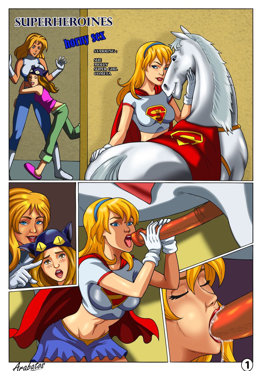 Horny Superheroines (Fantastic Four , Runaways , Supergirl) [Arabatos] 1 . Horny Superheroines - Chapter 1 (Fantastic Four , Runaways , Supergirl) [Arabatos] – page 1