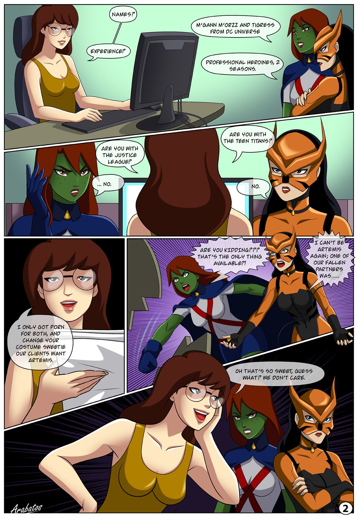 Low Class Heroines (Teen Titans) [Arabatos] 1 . Low Class Heroines - Chapter 1 (Teen Titans) [Arabatos] – page 2