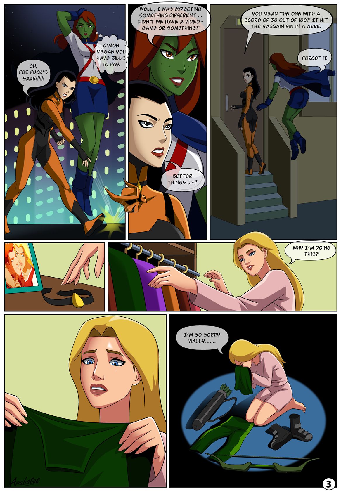 Low Class Heroines (Teen Titans) [Arabatos] 1 . Low Class Heroines - Chapter 1 (Teen Titans) [Arabatos] – page 3
