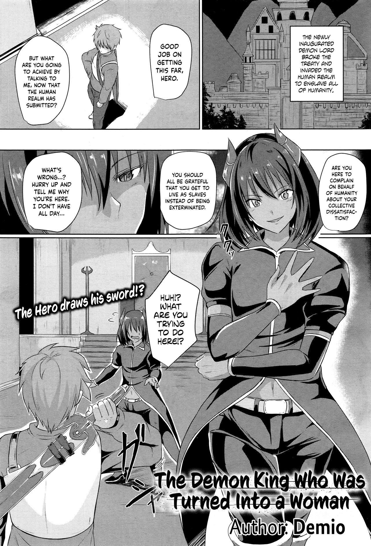 The Demon King Who Was Turned Into A Woman [Demio] 1 . The Demon King Who Was Turned Into A Woman - Chapter 1 [Demio] – page 1