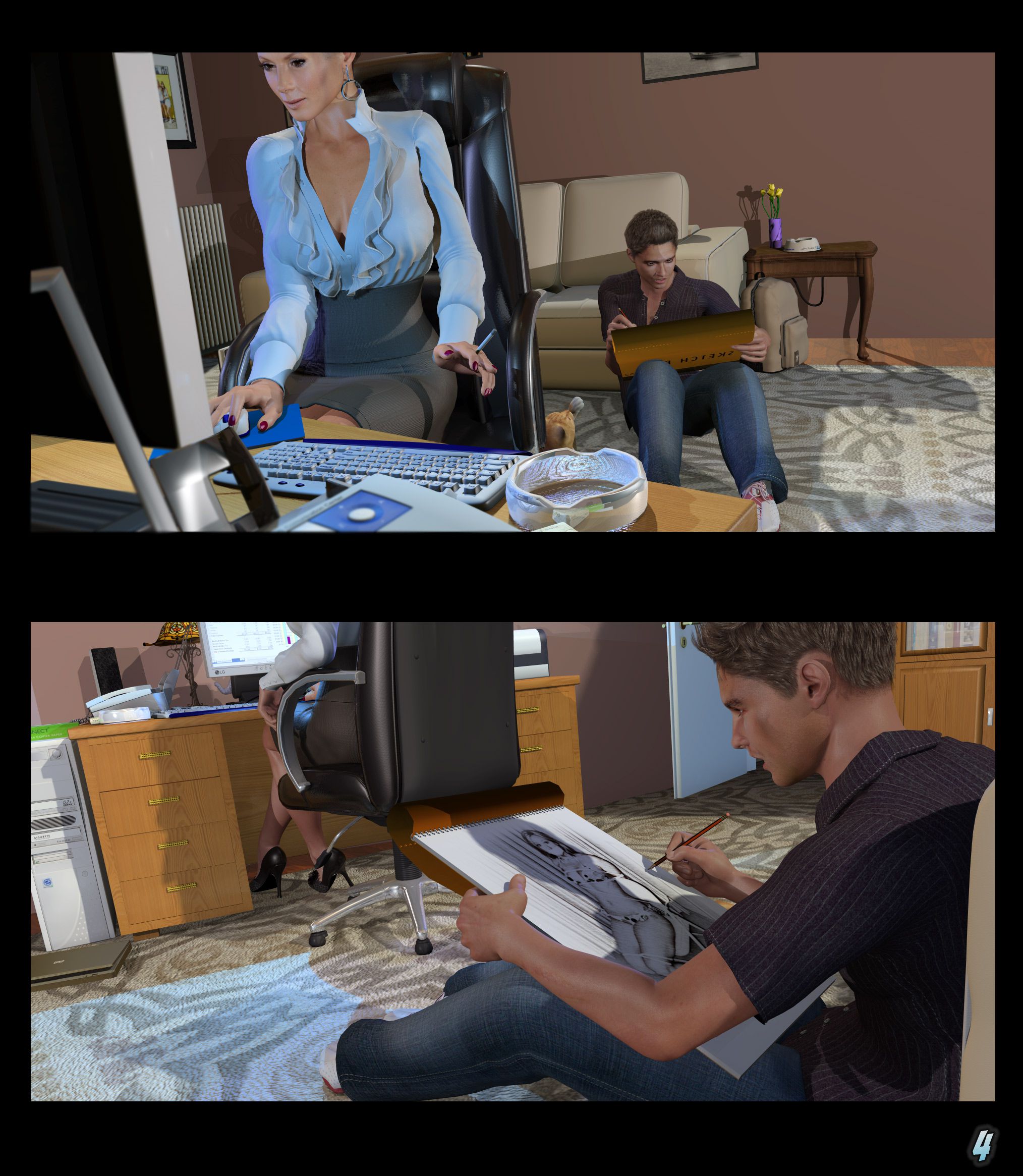 Tied Mom [Studio AD] 3 . Tied Mom - Chapter 3 [ArtDude41] – page 4