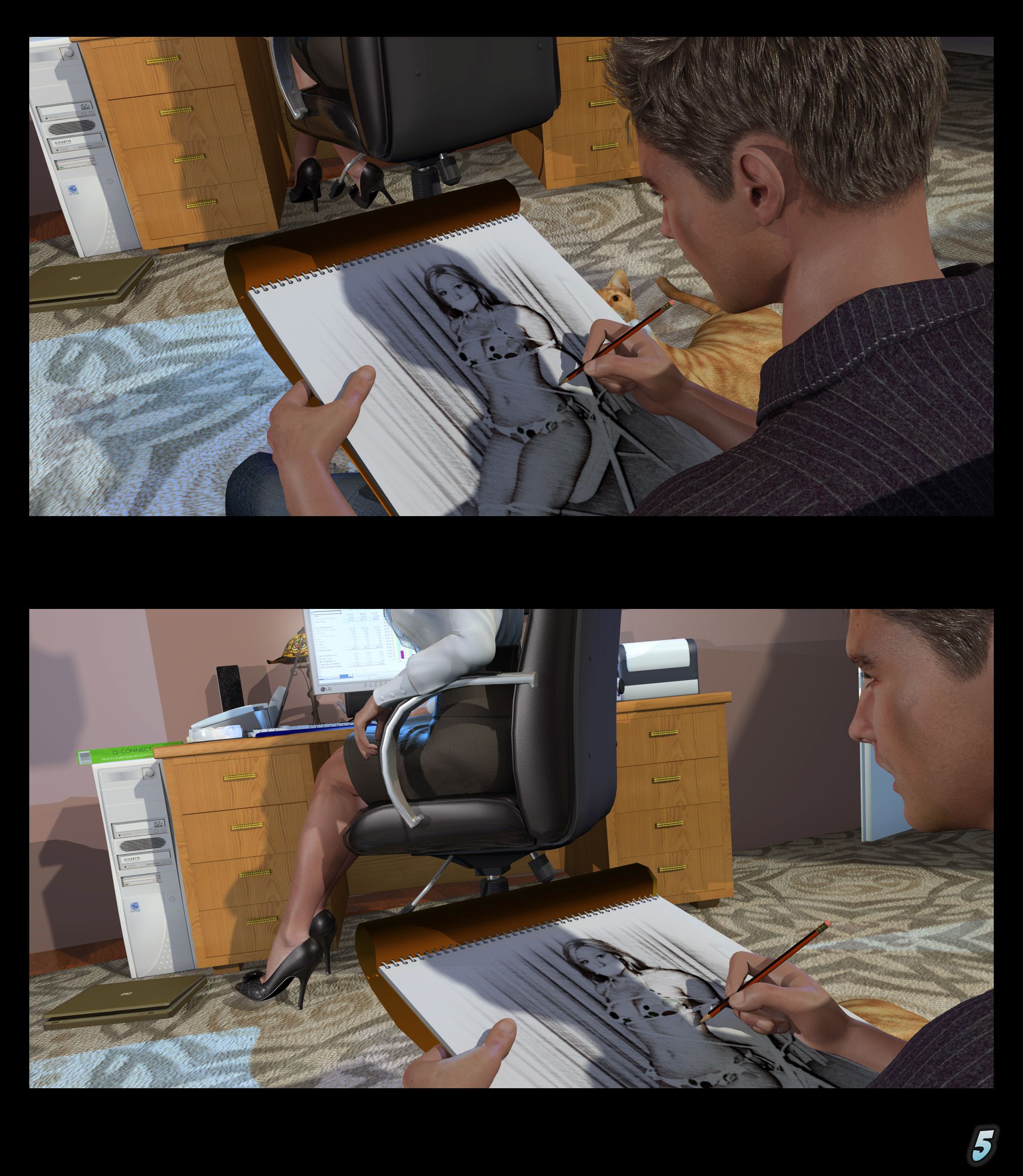 Tied Mom [Studio AD] 3 . Tied Mom - Chapter 3 [ArtDude41] – page 5