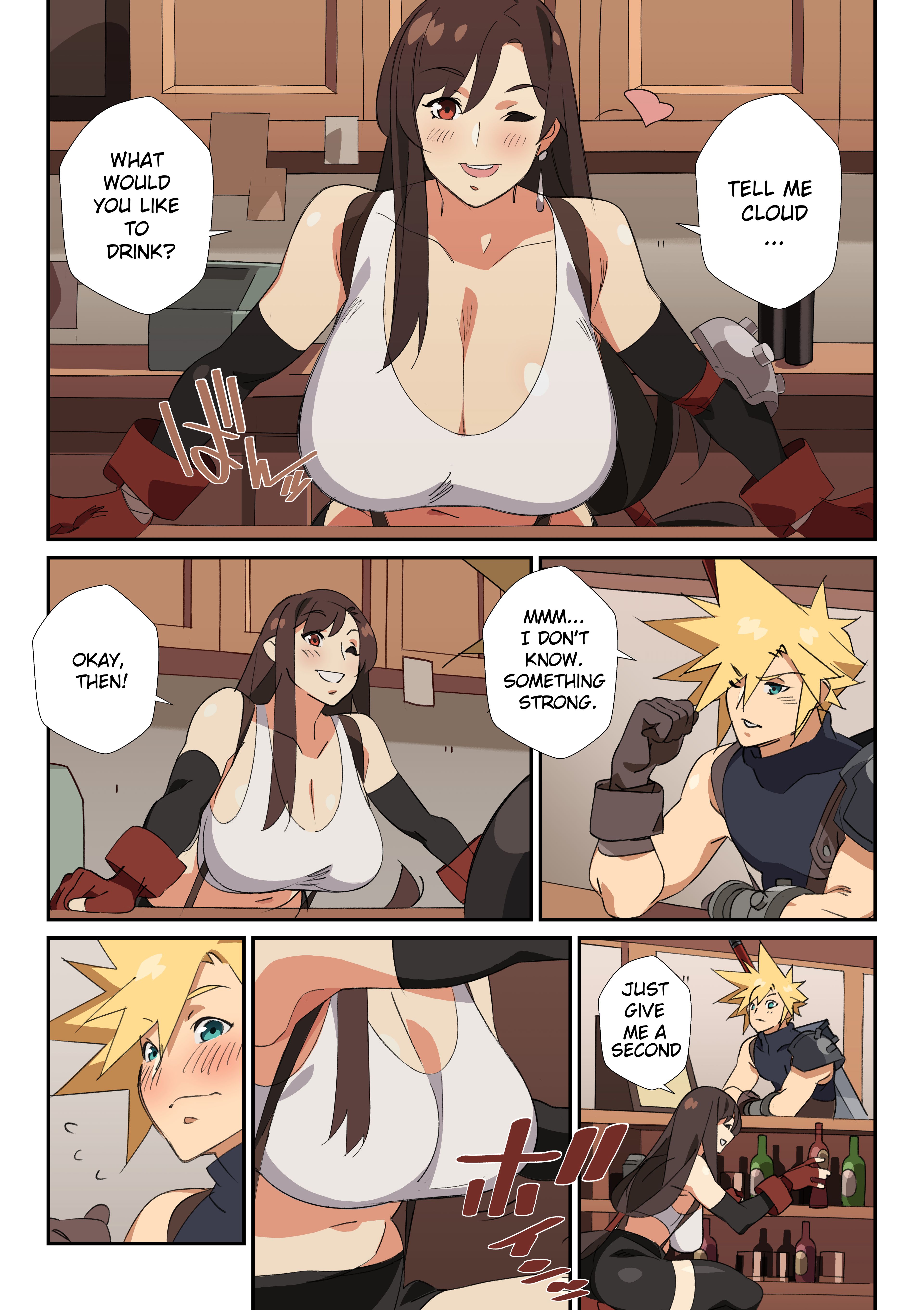 Tifa’s Special Cocktail! (Final Fantasy VII) [Nisego] 1 . Tifa's Special Cocktail! - Chapter 1 (Final Fantasy VII) [Nisego] – page 4