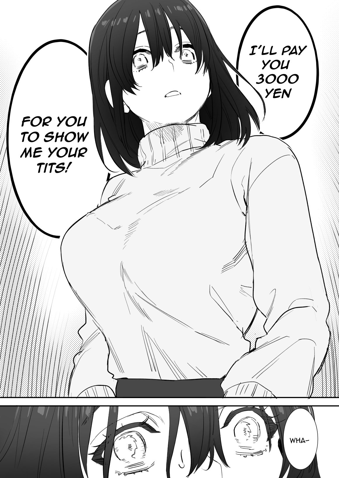 〇sen-yen de Oppai Misete [Oniben Katze] 1 . 〇sen-yen de Oppai Misete - Chapter 1 [Oniben Katze] – page 11
