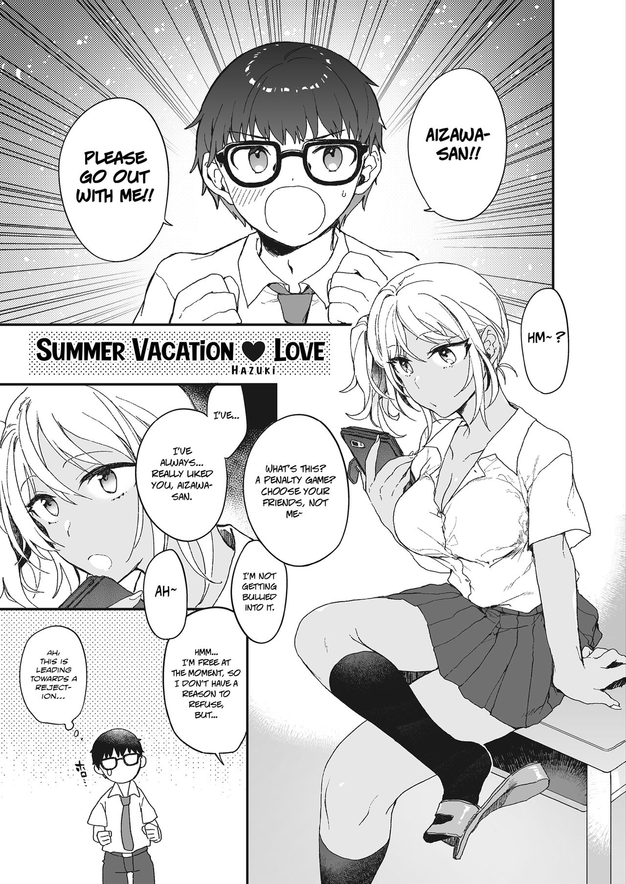 Summer Vacation Love [Hazuki] 1 . Summer Vacation Love - Chapter 1 [Hazuki] – page 1