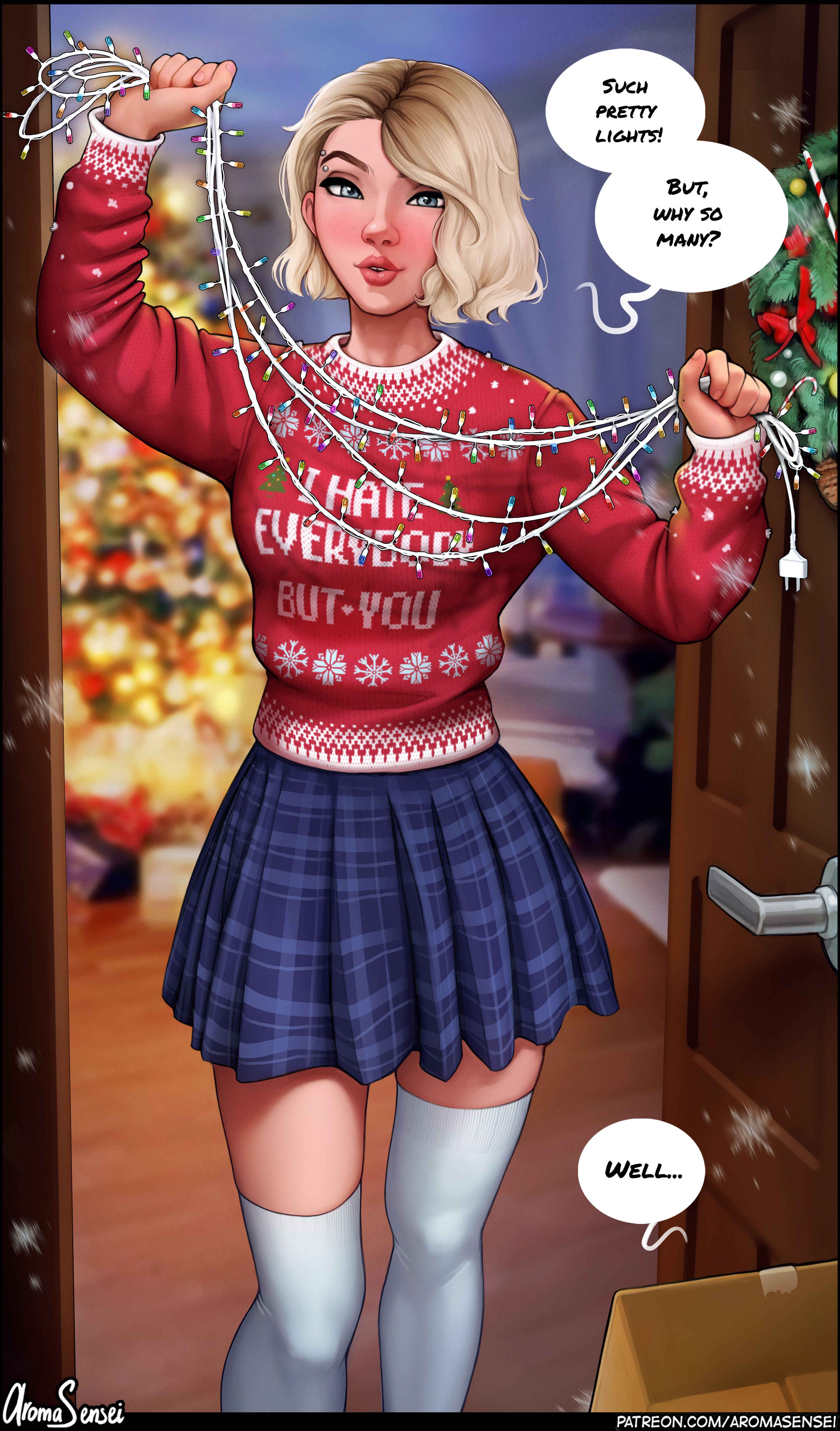 Gwen Celebrates Christmas (Spider-Man) [Aroma Sensei] 1.1 . Gwen Celebrates Christmas - Straight - Chapter 1 (Spider-Man) [Aroma Sensei] – page 2