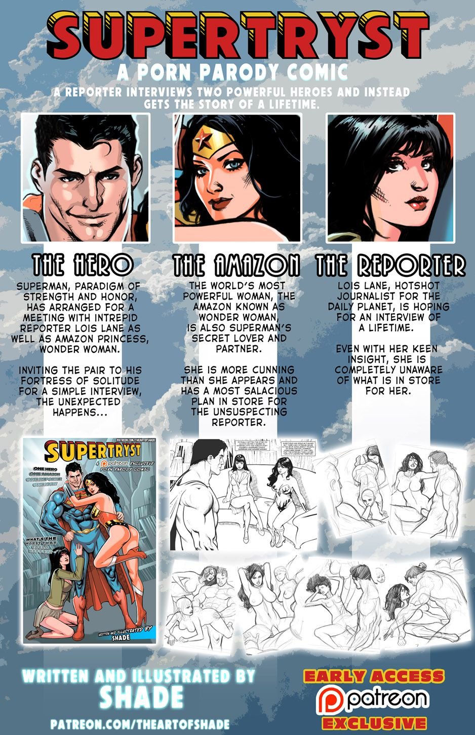 Supertryst (Justice League) [Shade] 1 . Supertryst - Chapter 1 (Justice League) [Shade] – page 2