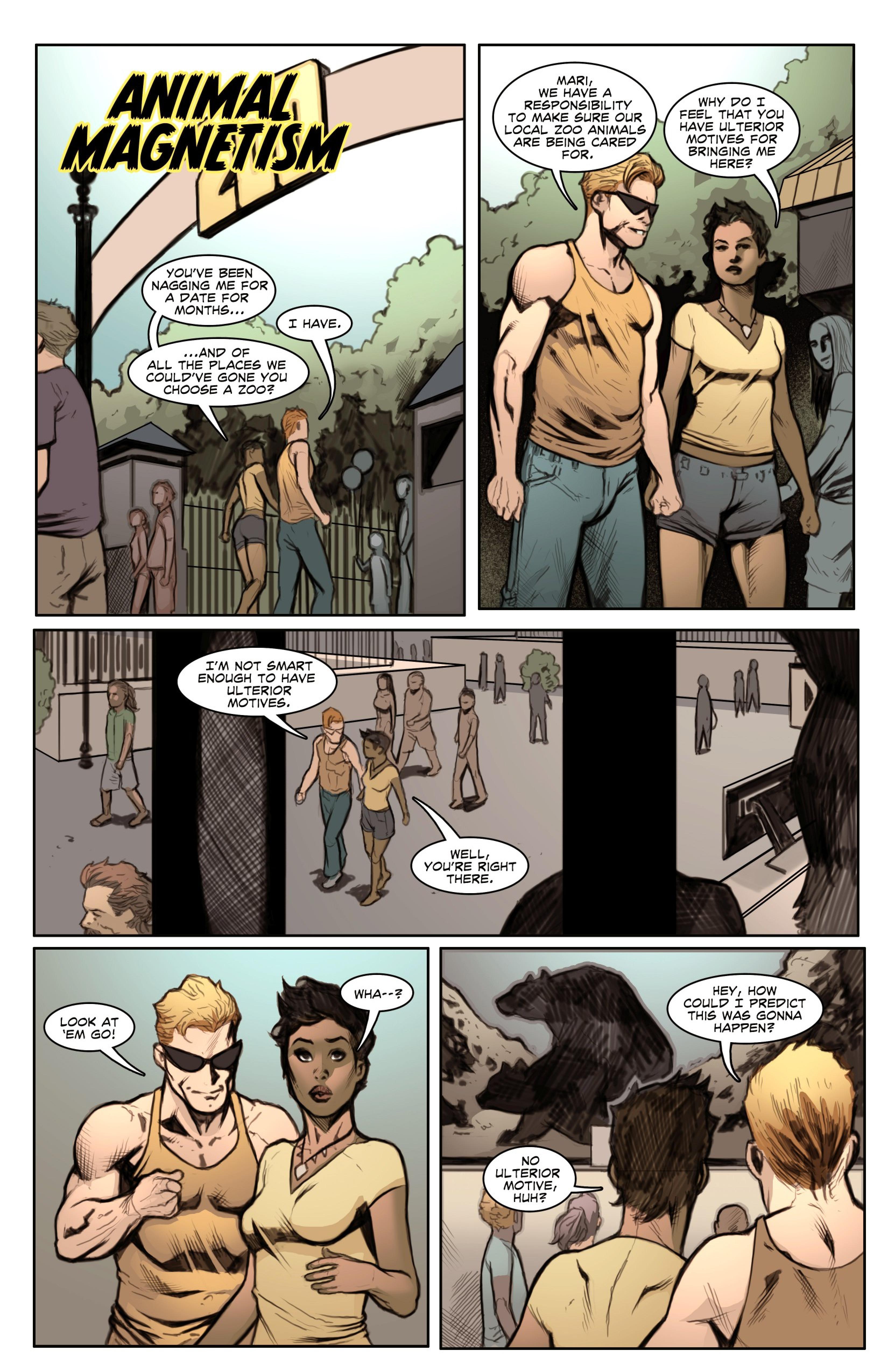 Dangerous Curves (Justice League) [Shade] 1 . Animal Magnetism - (Justice League) [Shade] – page 1