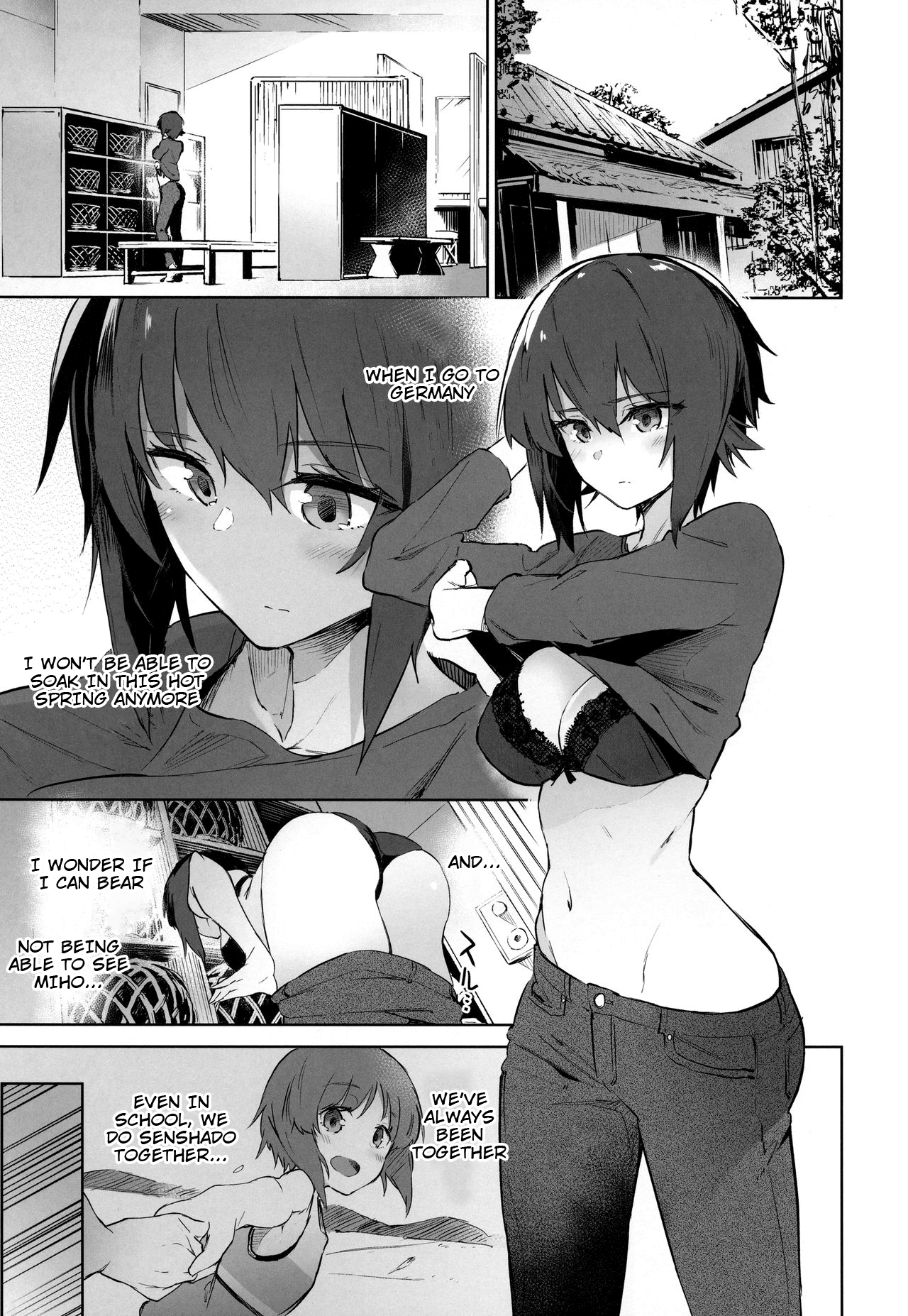 Onsendo Together with Maho (Girls und Panzer) [Muteki Soda] 1 . Onsendo Together with Maho - Chapter 1 (Girls und Panzer) [Muteki Soda] – page 2
