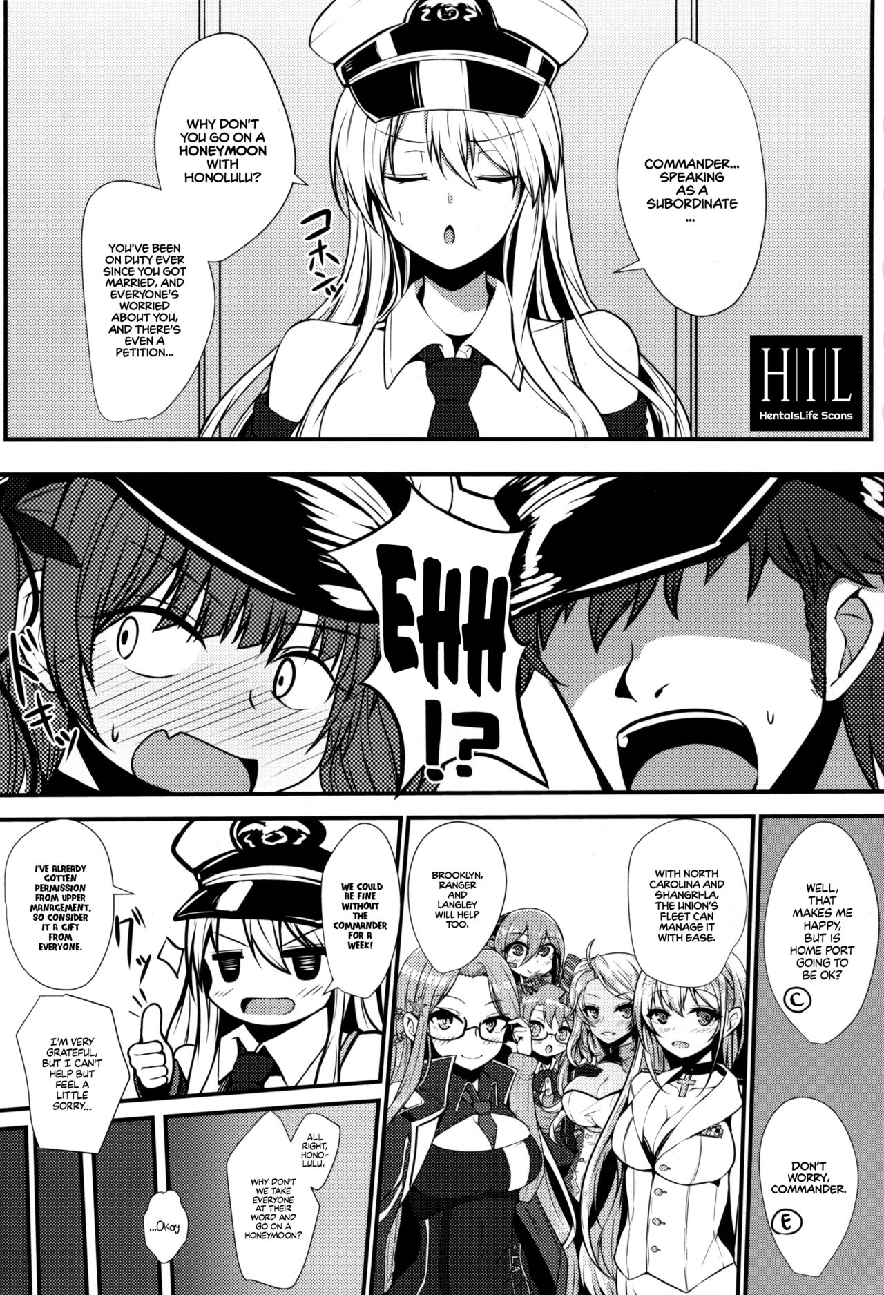 Three Days of Honeymoon with Honolulu (Azur Lane) [Takanotume] 1 . Three Days of Honeymoon with Honolulu - Chapter 1 (Azur Lane) [Takanotume] – page 2