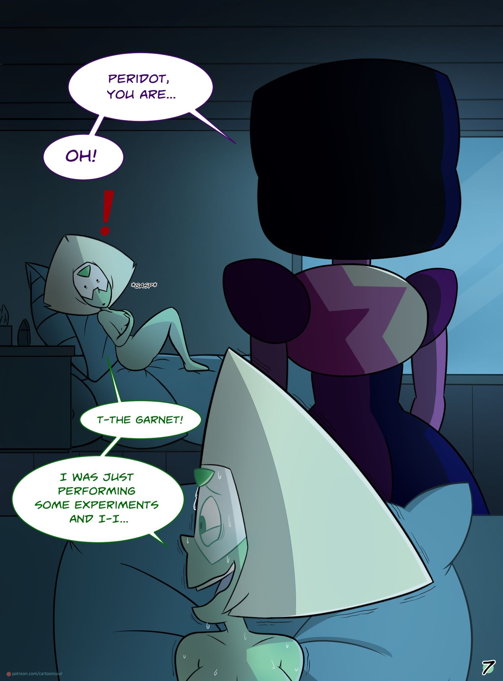 Peridot ‘Experiments’ (Steven Universe) [Cartoonsaur] 1.1 . Peridot 'Experiments' - YURI - Chapter 1 (Steven Universe) [Cartoonsaur] – page 8