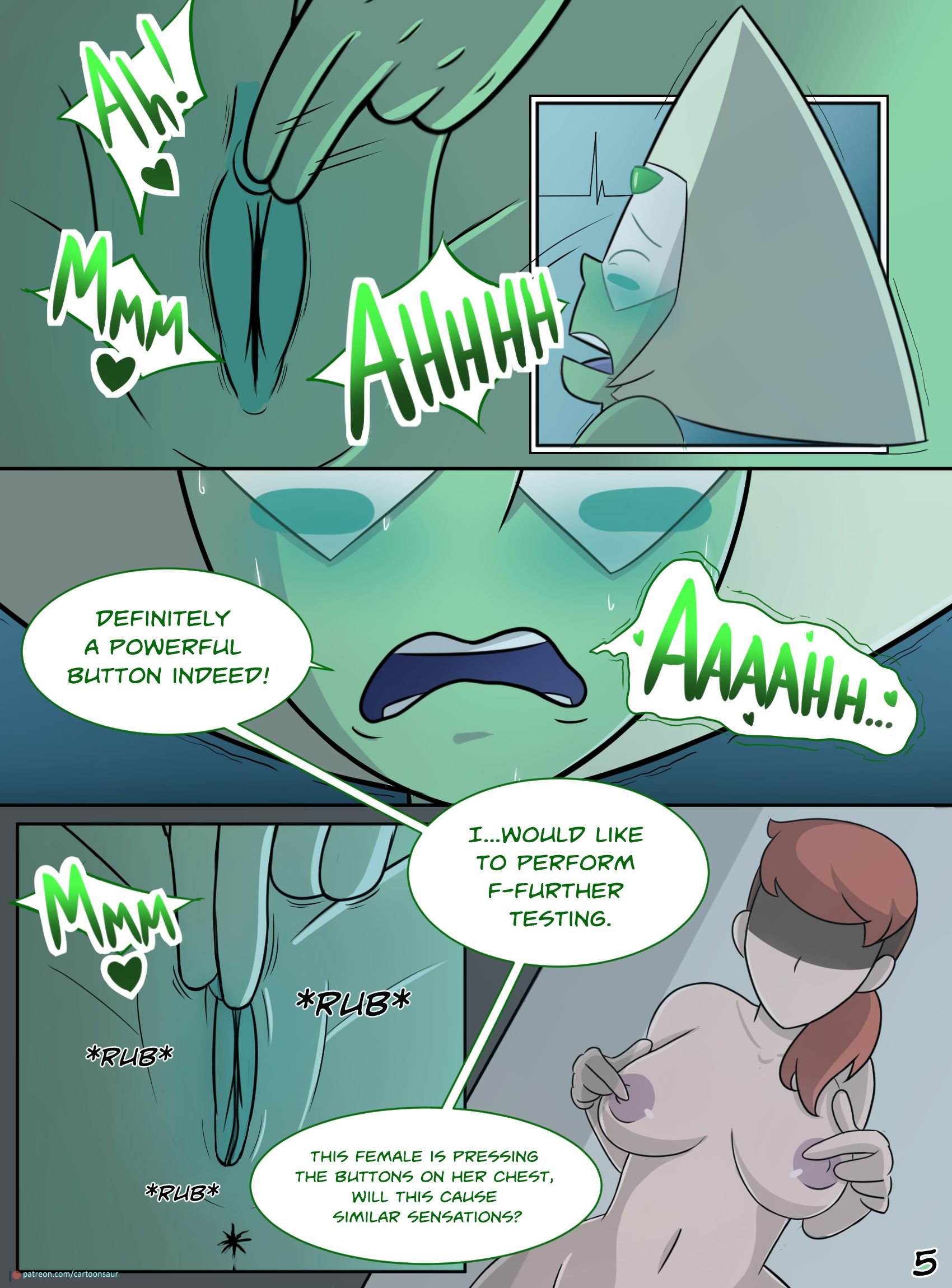 Peridot ‘Experiments’ (Steven Universe) [Cartoonsaur] 1.2 . Peridot 'Experiments' - SHEMALE - Chapter 1 (Steven Universe) [Cartoonsaur] – page 6