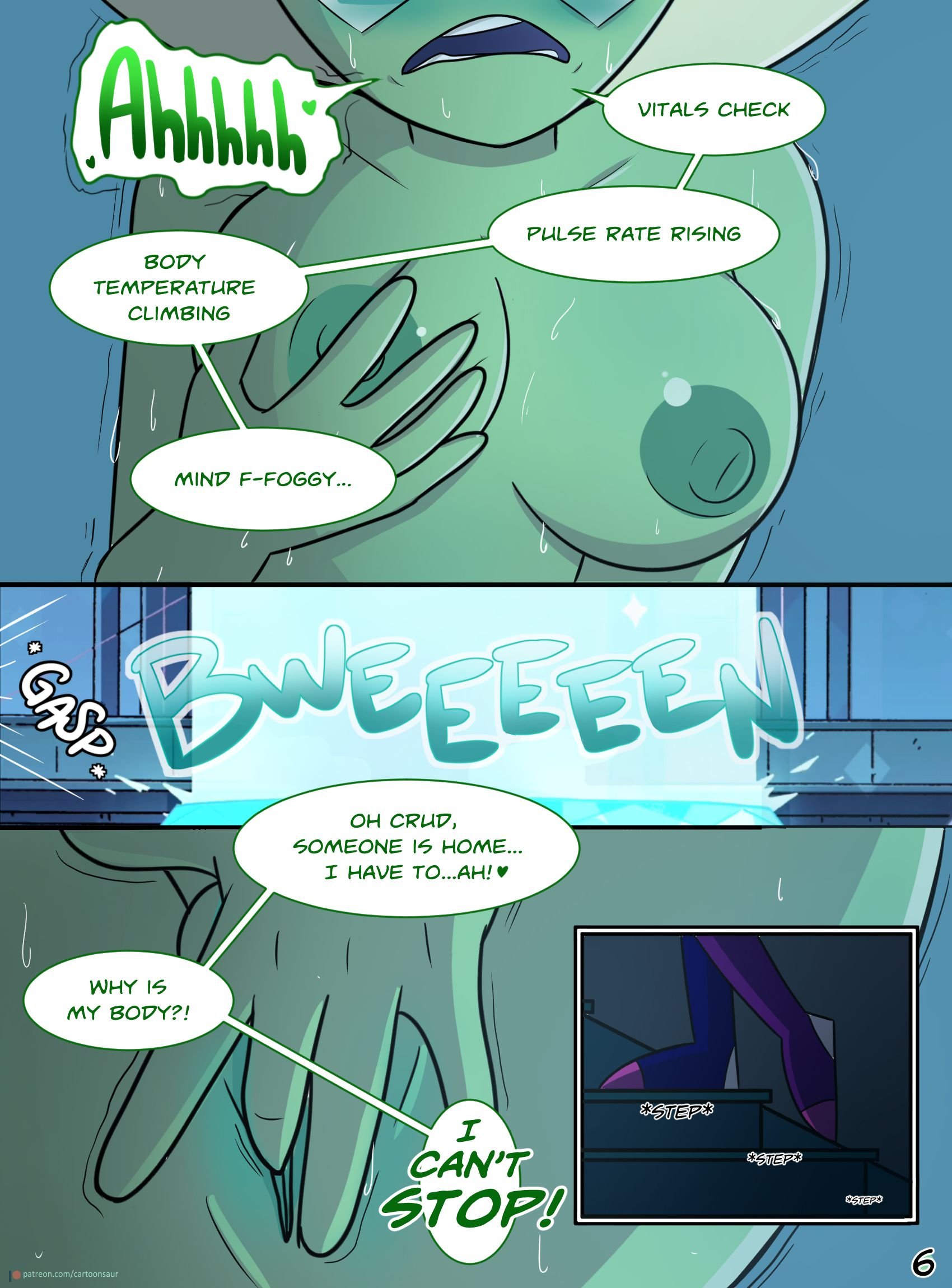 Peridot ‘Experiments’ (Steven Universe) [Cartoonsaur] 1.2 . Peridot 'Experiments' - SHEMALE - Chapter 1 (Steven Universe) [Cartoonsaur] – page 7