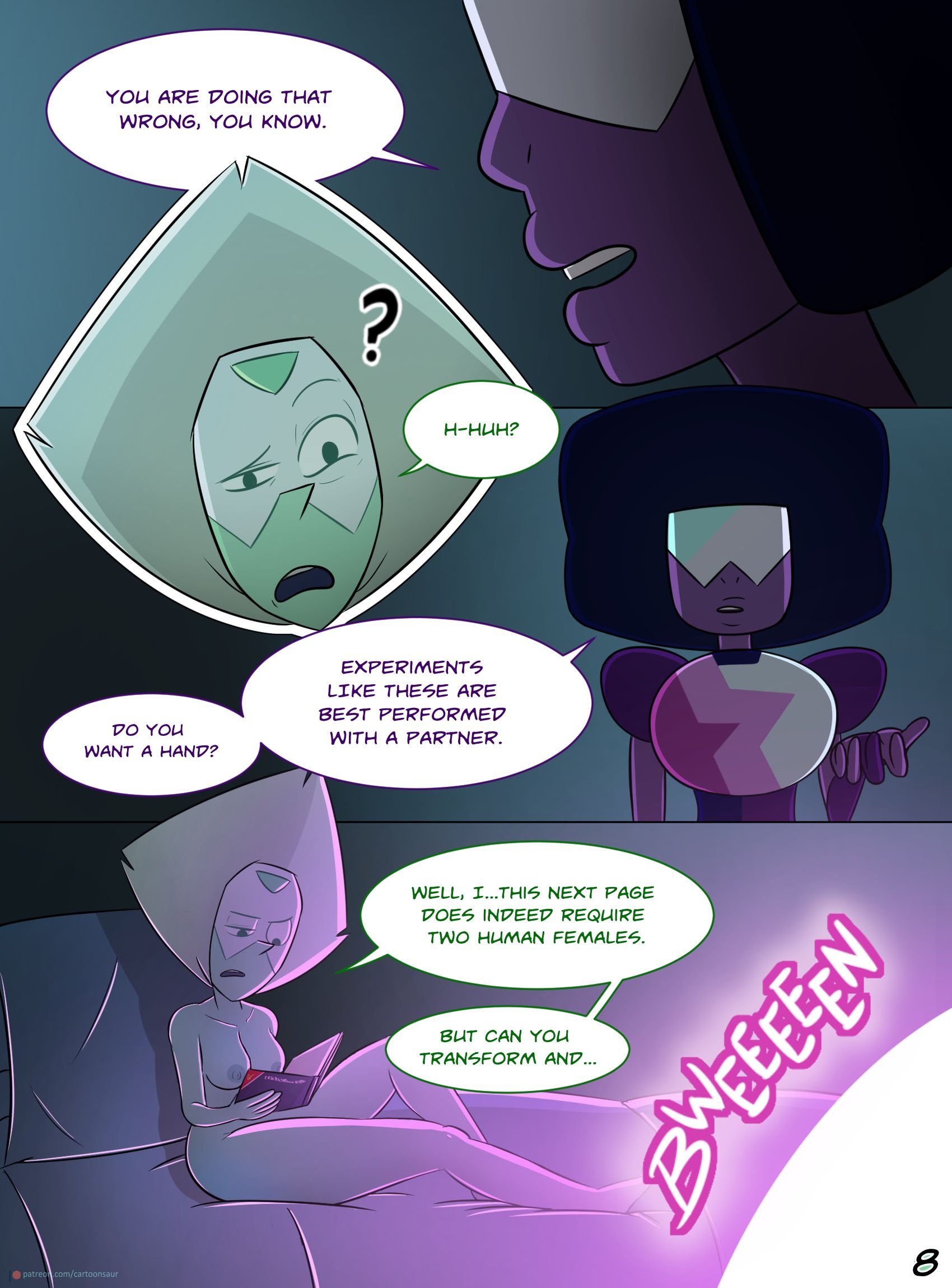Peridot ‘Experiments’ (Steven Universe) [Cartoonsaur] 1.2 . Peridot 'Experiments' - SHEMALE - Chapter 1 (Steven Universe) [Cartoonsaur] – page 9