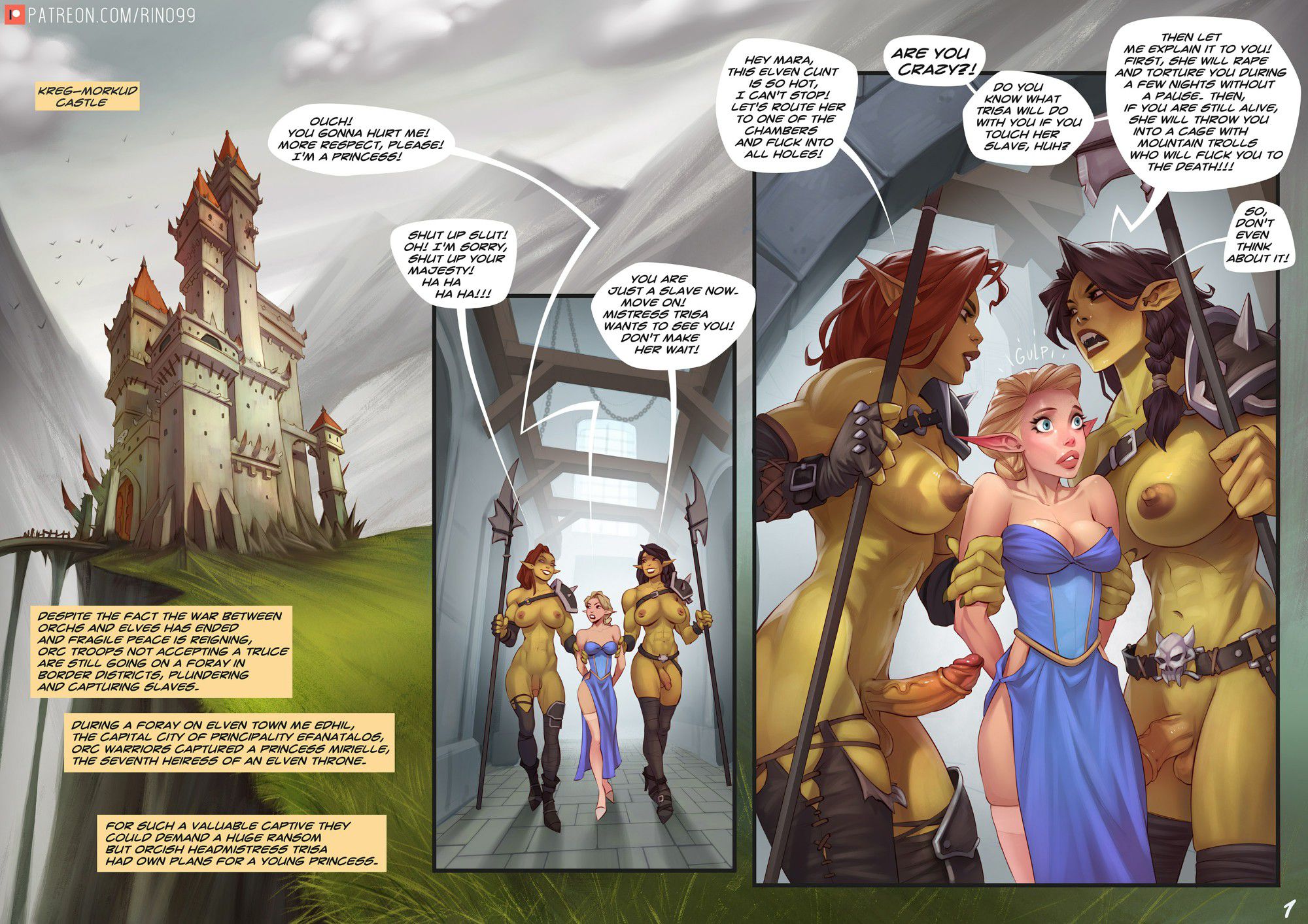 Captive Of The Orcs [Rino99] 1.2 . Captive Of The Orcs - Futa - Chapter 1 [Rino99] – page 1