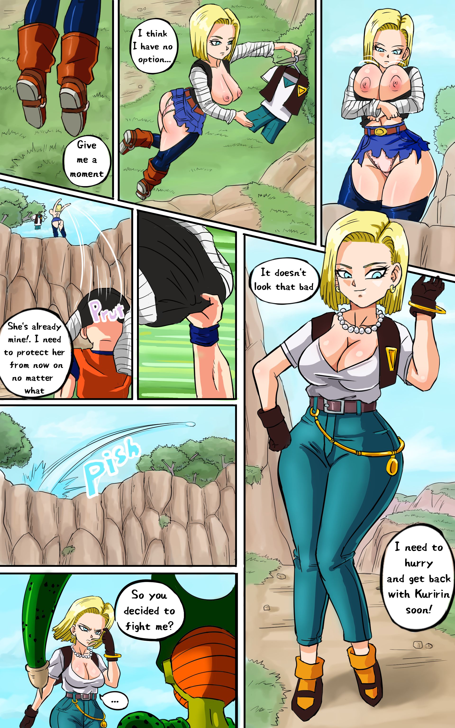 Android 18 meets Krillin (Dragon Ball Z) [Pink Pawg] 1 . Android 18 meets Krillin - Chapter 1 (Dragon Ball Z) [Pink Pawg] – page 7