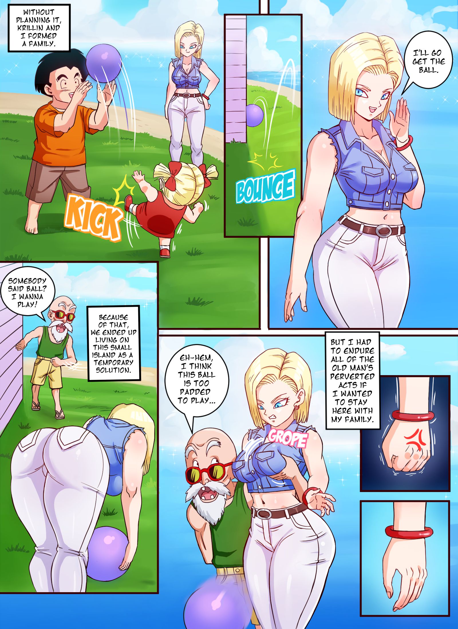 Android 18 And Master Roshi (Dragon Ball Z) [Pink Pawg] 1 . Android 18 And Master Roshi - Chapter 1 (Dragon Ball Z) [Pink Pawg] – page 2