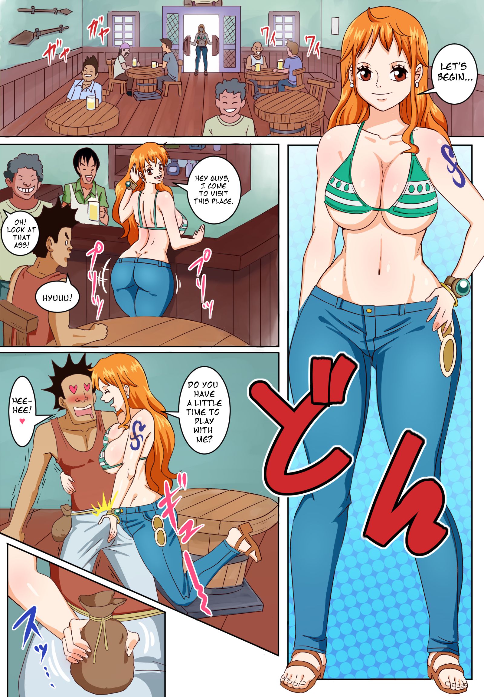Pirate Girls At The Bar (One Piece) [Pink Pawg] 1 . Pirate Girls At The Bar - Chapter 1 (One Piece) [Pink Pawg] – page 3