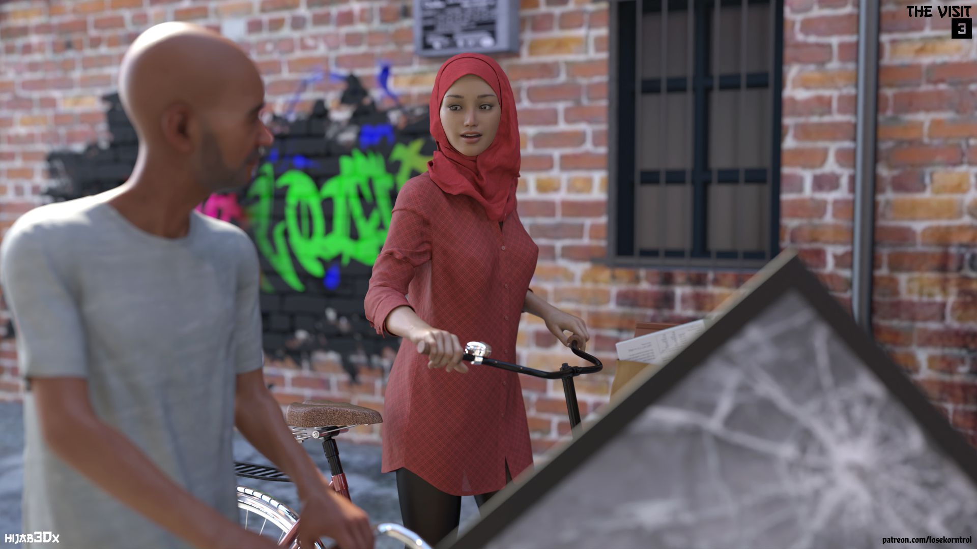 The Visit [LoseKorntrol , Hijab 3DX] 1 . The Visit - Chapter 1 [LoseKorntrol , Hijab 3DX] – page 3