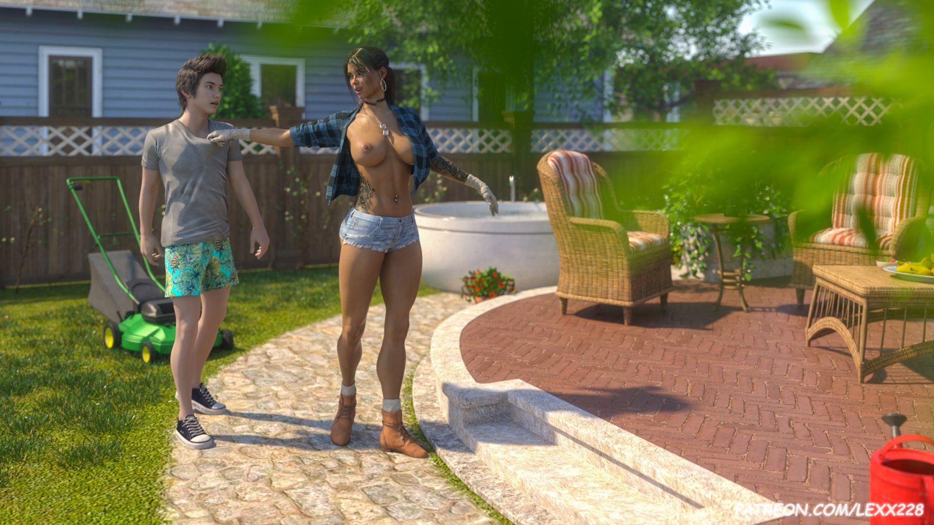 The Neighbor’s Garden [Lexx228] 1 . The Neighbor's Garden - Chapter 1 [Lexx228] – page 21
