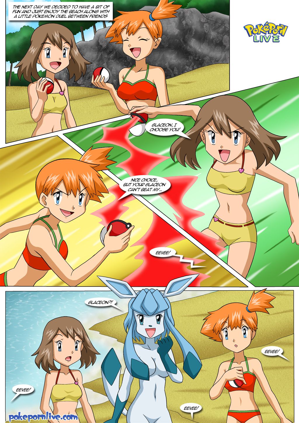 Fun Times On The Beach (Pokemon) [Palcomix] 1 . Fun Times On The Beach - Chapter 1 (Pokemon) [Palcomix] – page 3