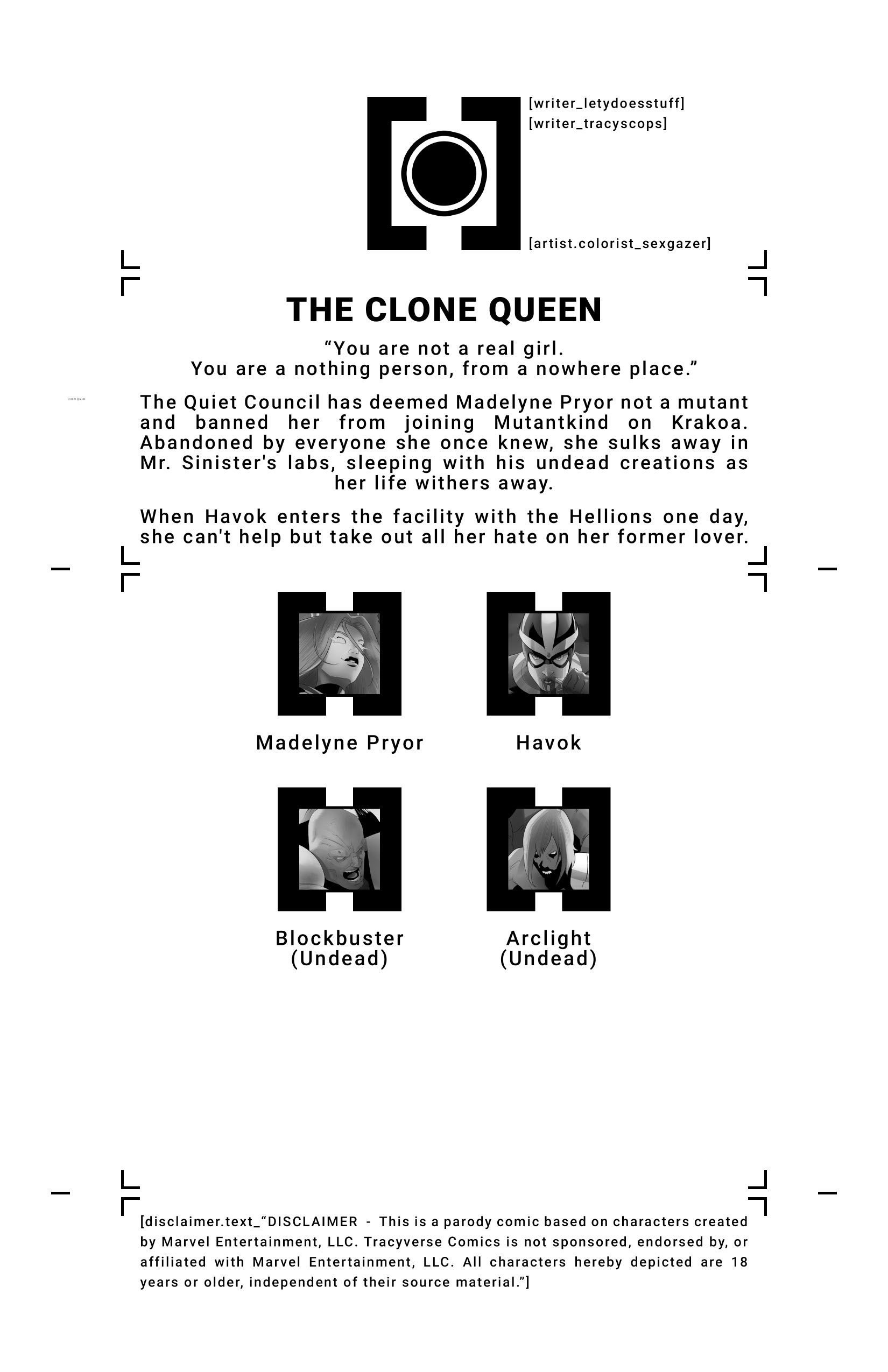 House Of XXX – The Clone Queen (X-Men) [Tracy Scops] 1 . House Of XXX - The Clone Queen - Chapter 1 (X-Men) [Tracy Scops] – page 2