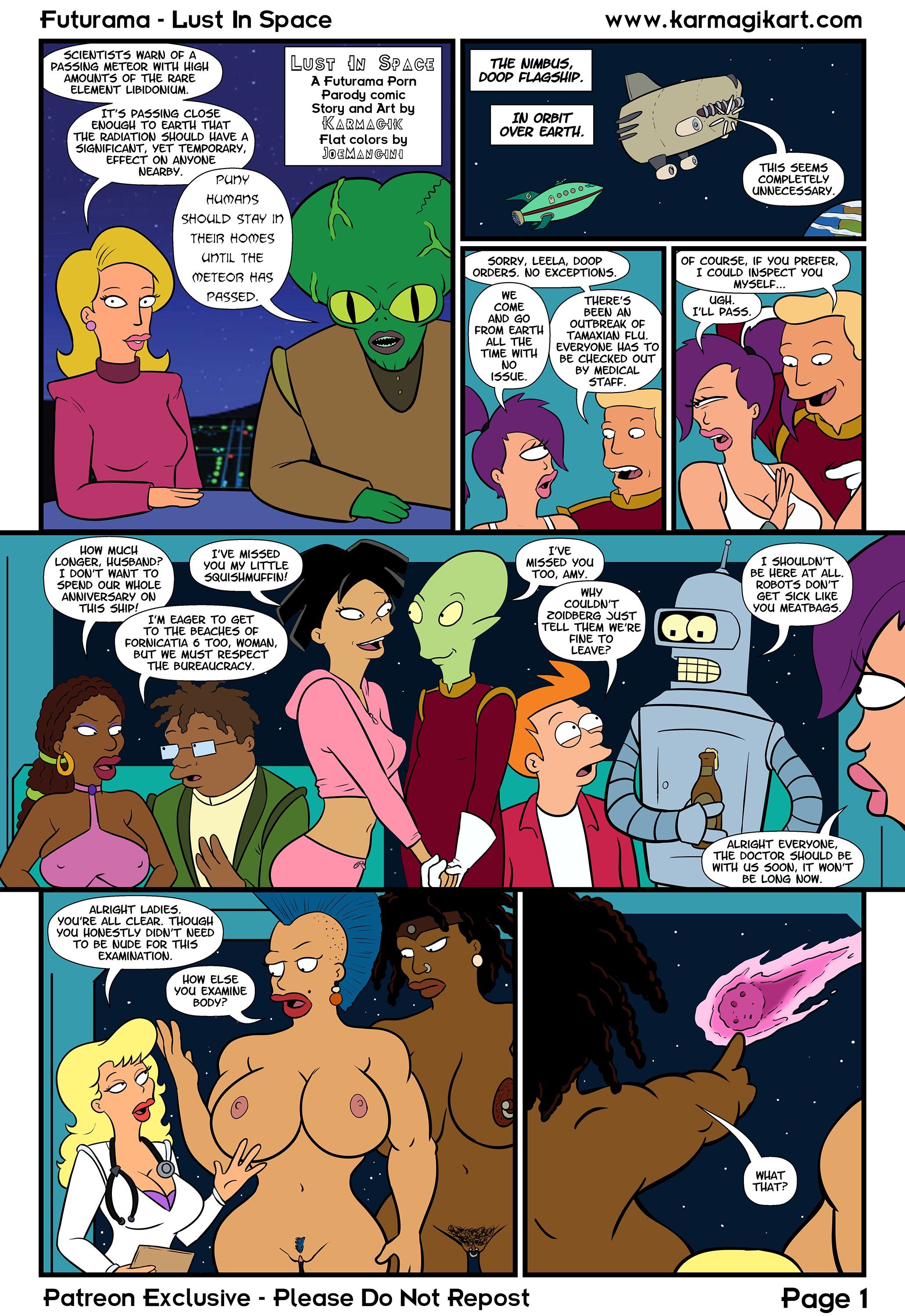 Lust In Space (Futurama) [Karmagik] 1 . Lust In Space - Chapter 1 (Futurama) [Karmagik] – page 1