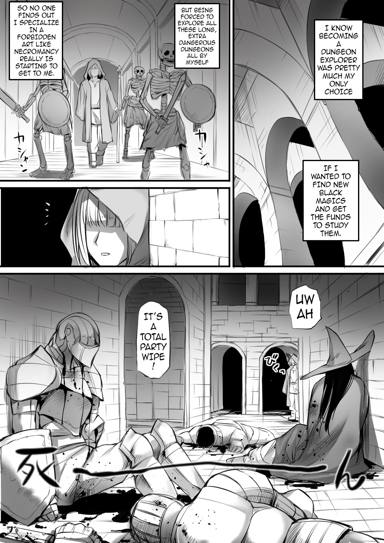 The Story of How After Finding the Corpse of a Martial Arts Girl in a Dungeon, I Tried to Make a Jiangshi [Nishi Shizumu] 1 . The Story of How After Finding the Corpse of a Martial Arts Girl in a Dungeon, I Tried to Make a Jiangshi - Chapter 1 [Nishi Shizumu] – page 2