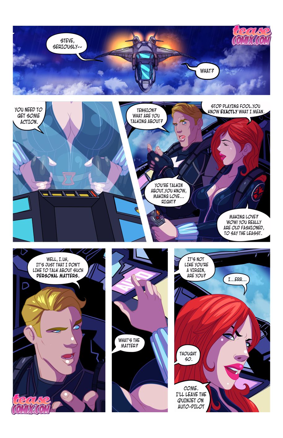 Widow’s Downtime (Avengers) [Tease Comix] 1 . Widow's Downtime - Chapter 1 (Avengers) [Tease Comix] – page 5