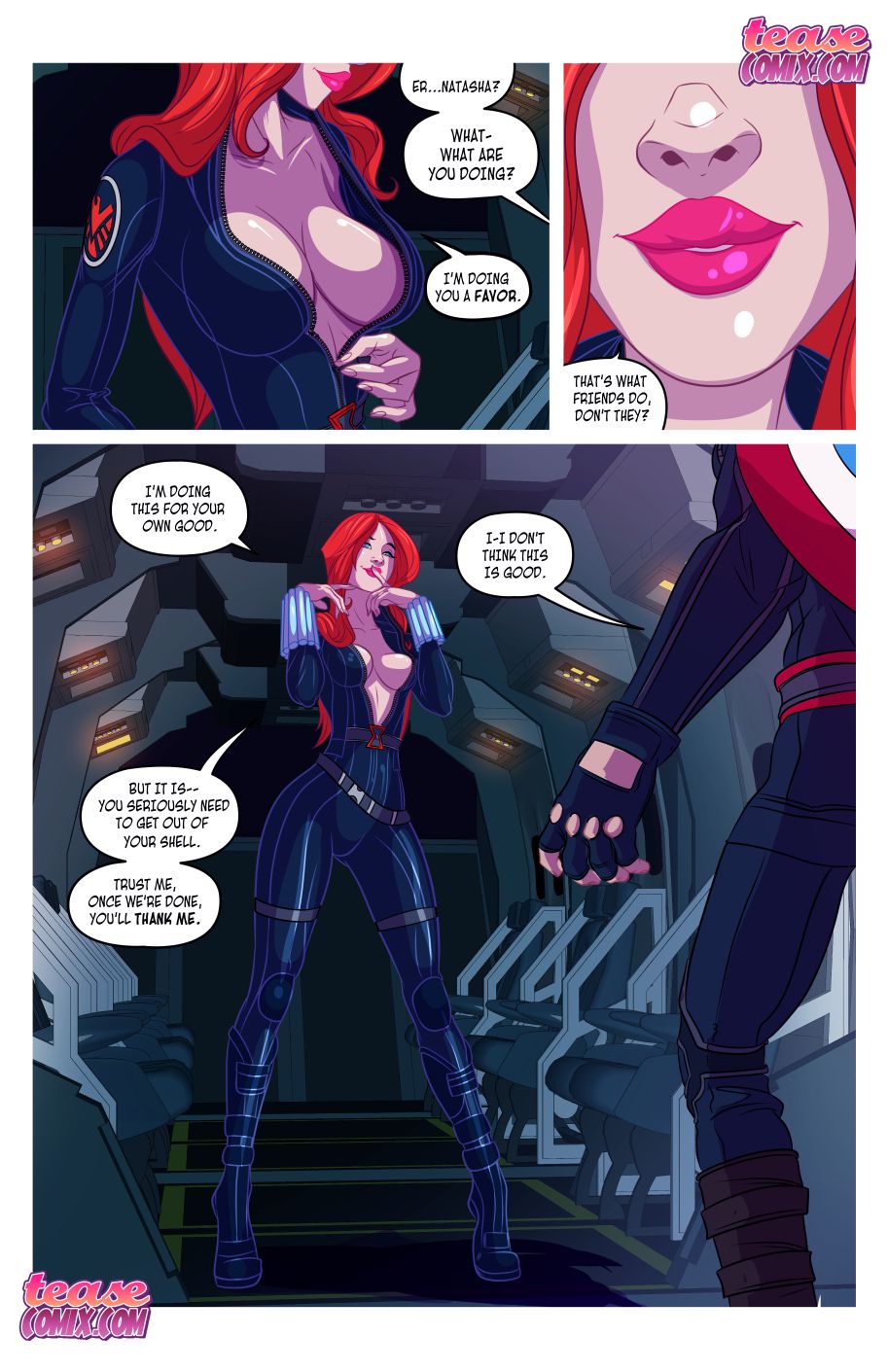 Widow’s Downtime (Avengers) [Tease Comix] 1 . Widow's Downtime - Chapter 1 (Avengers) [Tease Comix] – page 6