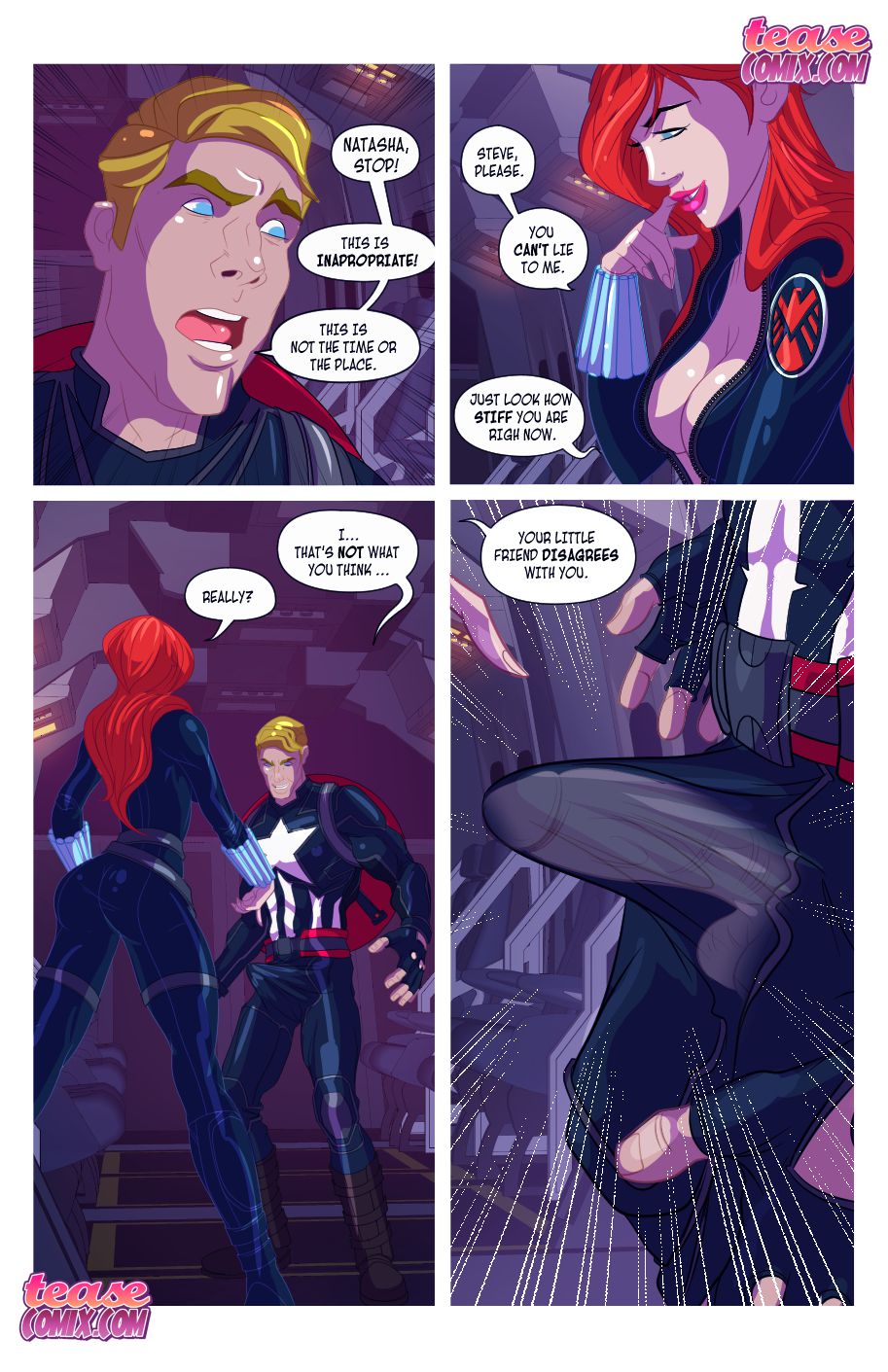 Widow’s Downtime (Avengers) [Tease Comix] 1 . Widow's Downtime - Chapter 1 (Avengers) [Tease Comix] – page 7