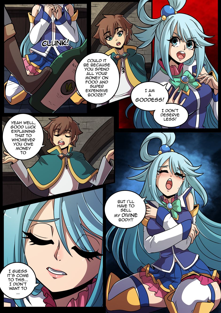 Konosubass (Kono Subarashii Sekai ni Shukufuku wo!) [Kinkymation] 1 . Konosubass - Aqua - (Kono Subarashii Sekai ni Shukufuku wo!) [Kinkymation] – page 4