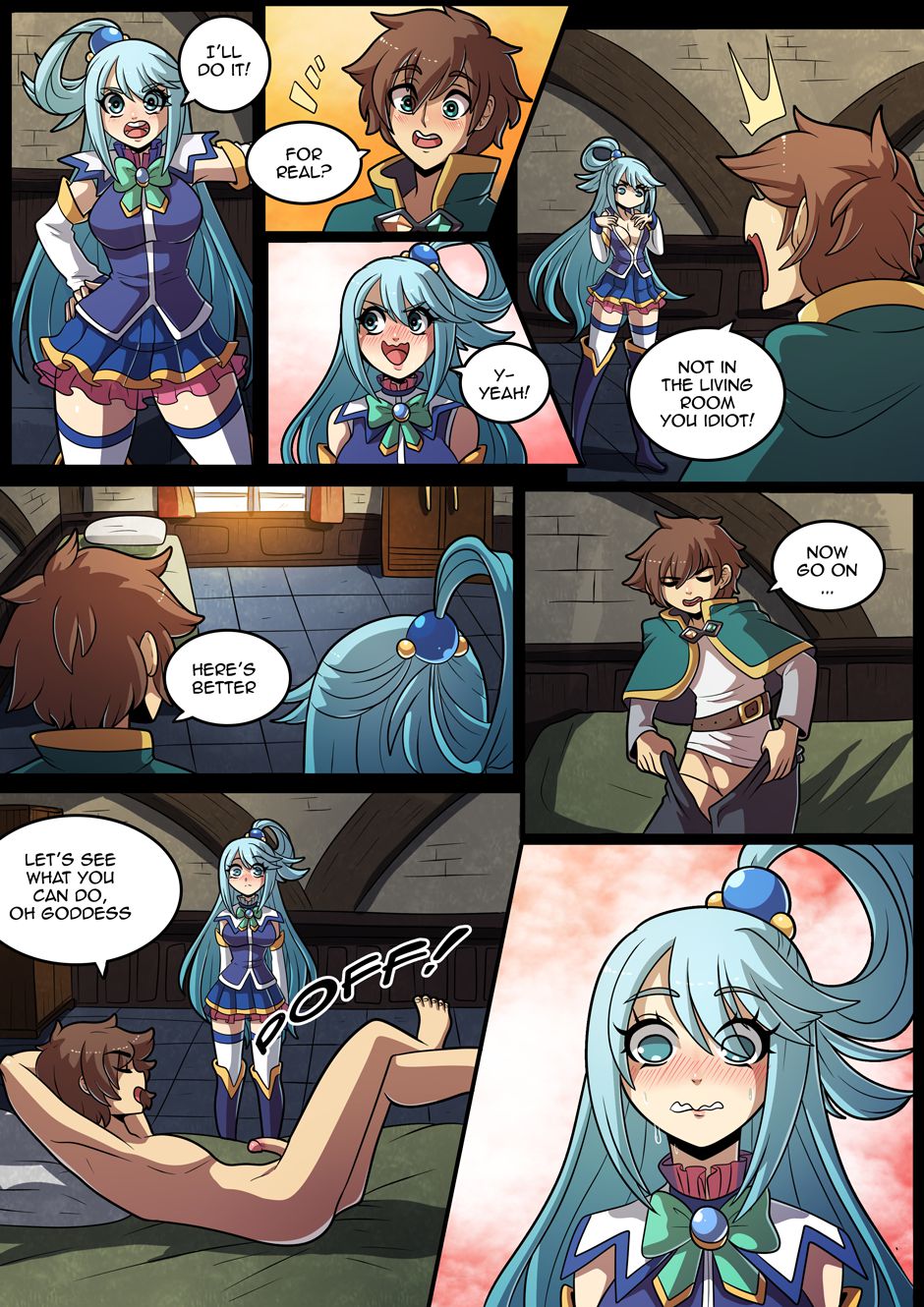 Konosubass (Kono Subarashii Sekai ni Shukufuku wo!) [Kinkymation] 1 . Konosubass - Aqua - (Kono Subarashii Sekai ni Shukufuku wo!) [Kinkymation] – page 7