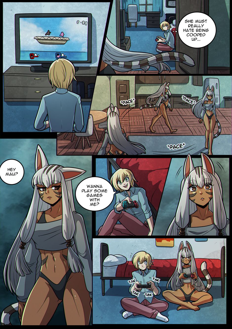 Mau is Restless [Kinkymation] 1 . Mau is Restless - Chapter 1 [Kinkymation] – page 7