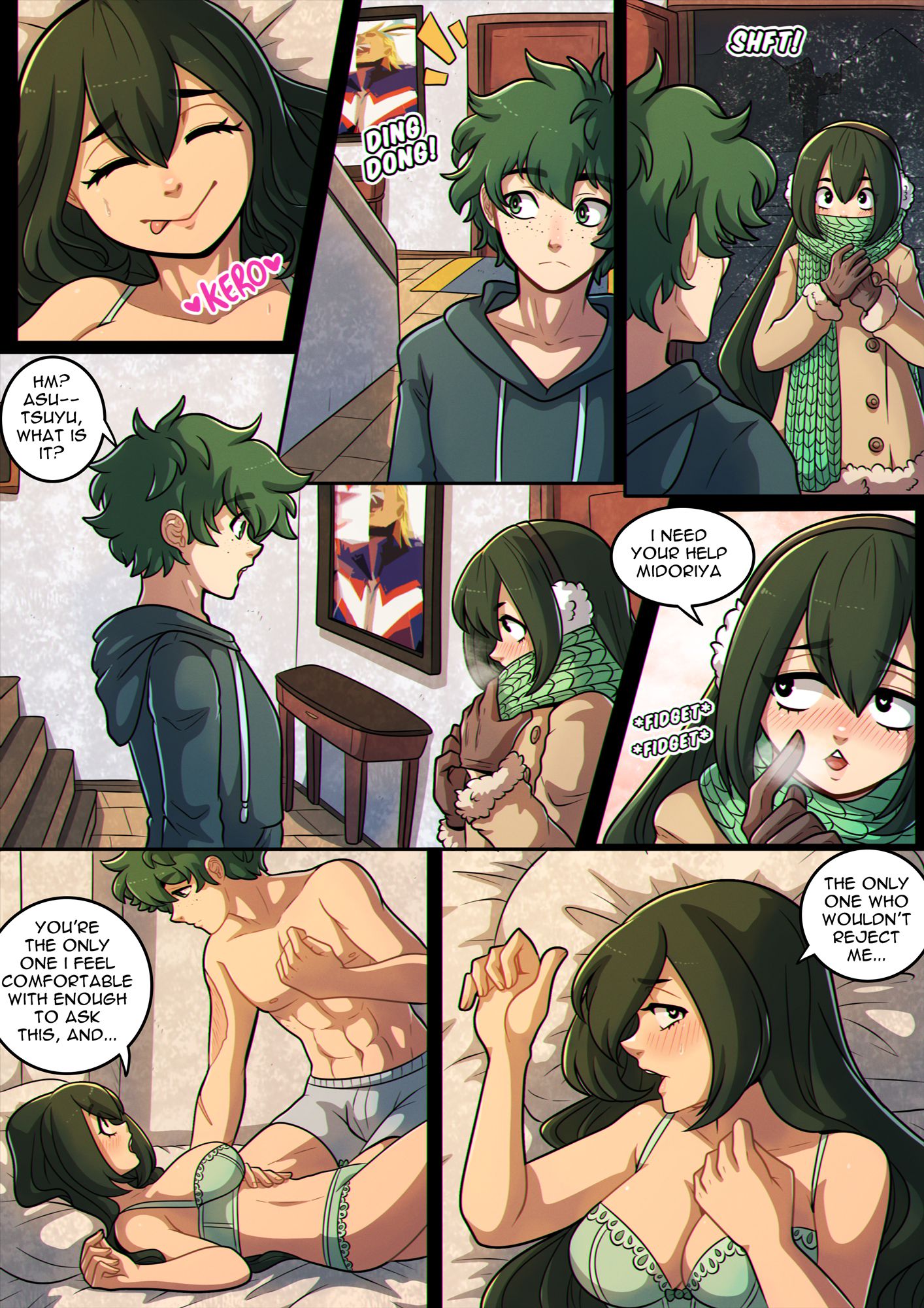 A Night With Tsuyu (My Hero Academia) [Kinkymation] 1 . A Night With Tsuyu - Chapter 1 (My Hero Academia) [Kinkymation] – page 4
