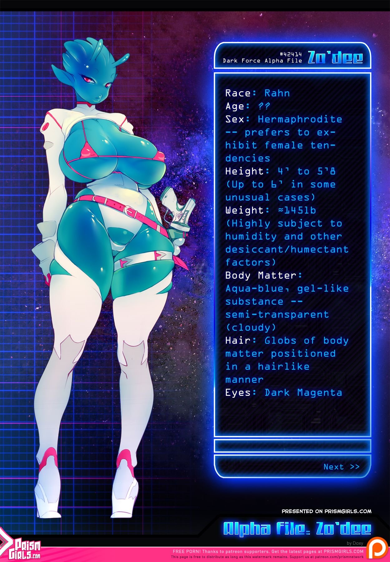 A to Z [Doxy] 1.5 . D.F.A File - Zo'dee - [Doxy] – page 1