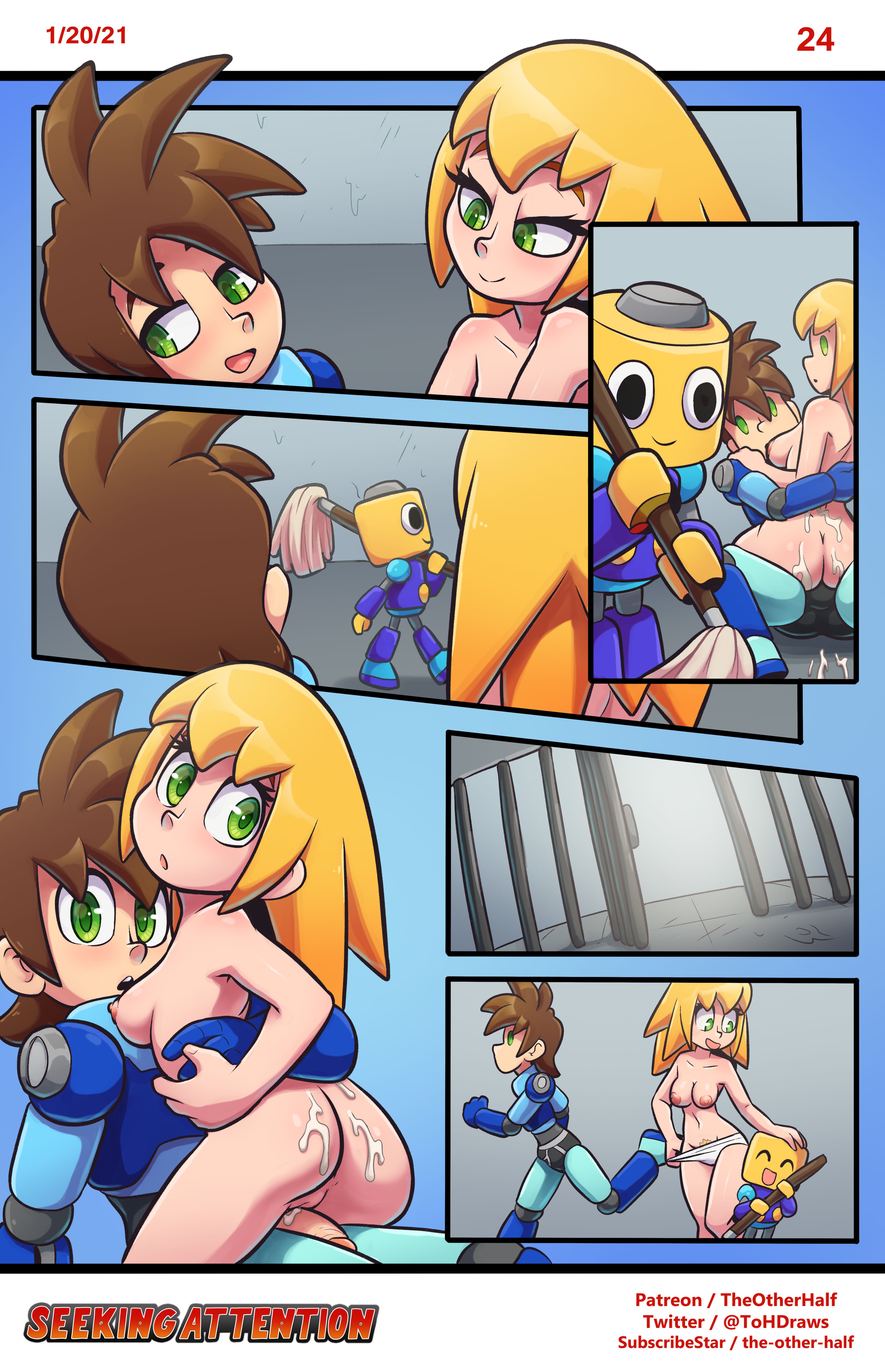 Seeking Attention (Mega Man Legends) [TheOtherHalf] 1.5 . Seeking Attention - Textless - Chapter 1 (Mega Man Legends) [TheOtherHalf] – page 24