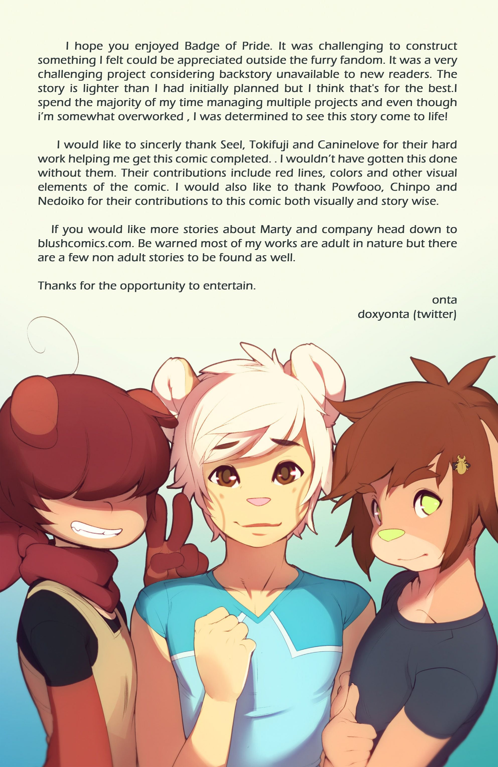 Badge of Pride [Doxy] 1 . Badge of Pride - Chapter 1 [Doxy] – page 32