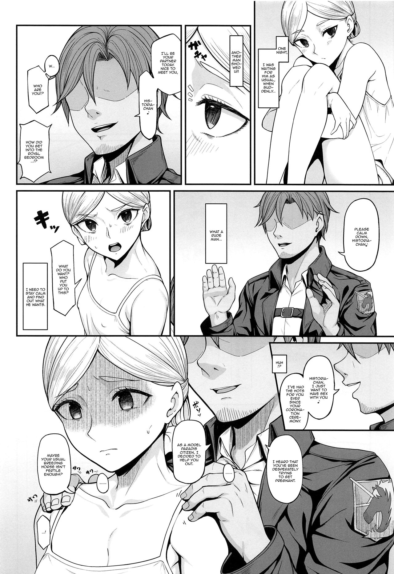 If Historia Gives Into The Pleasure She’ll Become A Pregnant Bellied Queen (Attack on Titan) [Hiiragi Hajime] 1 . If Historia Gives Into The Pleasure She'll Become A Pregnant Bellied Queen - Chapter 1 (Attack on Titan) [Hiiragi Hajime] – page 4