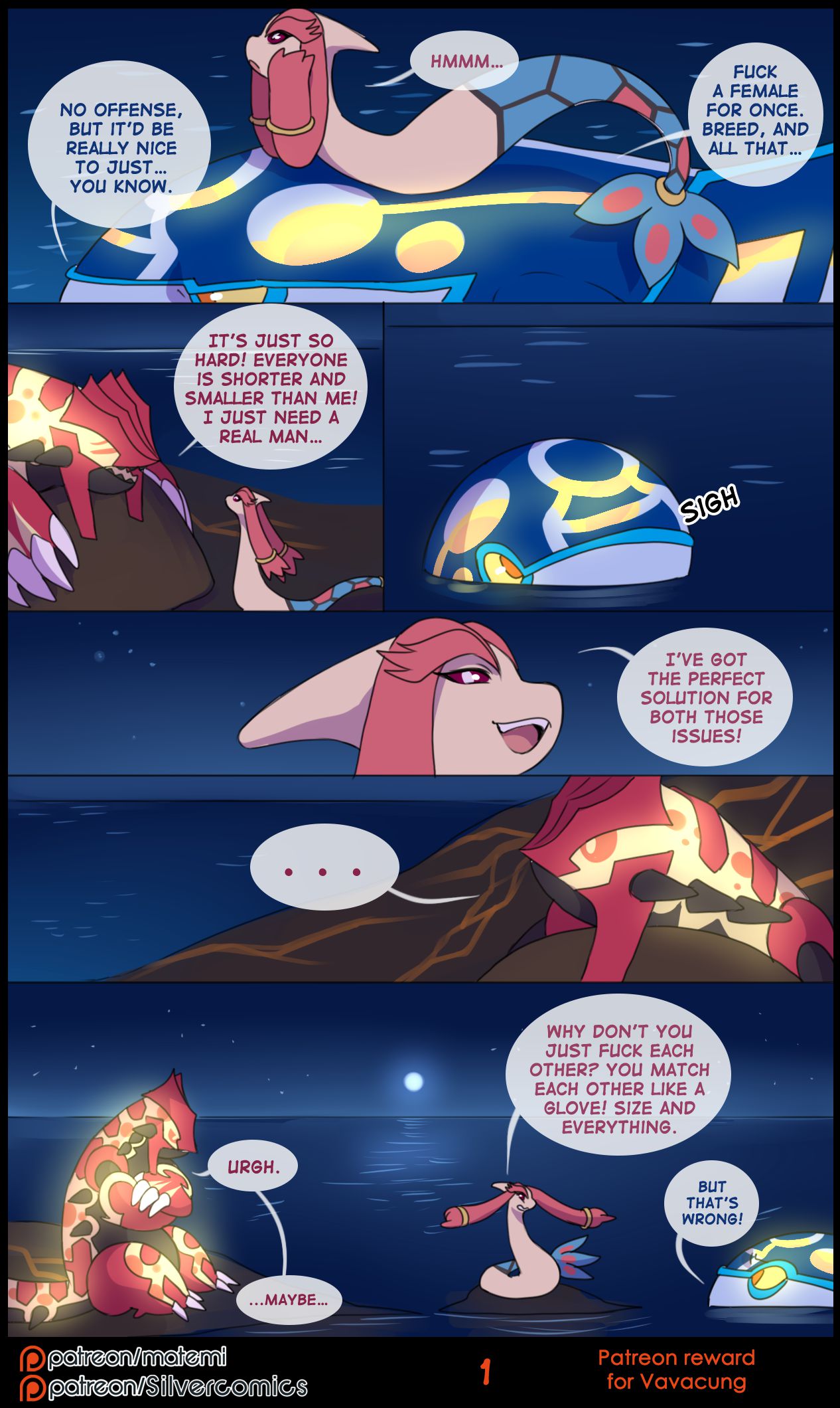 Groudon x Kyogre (Pokemon) [Matemi] 1 . Groudon x Kyogre - Chapter 1 (Pokemon) [Matemi] – page 1
