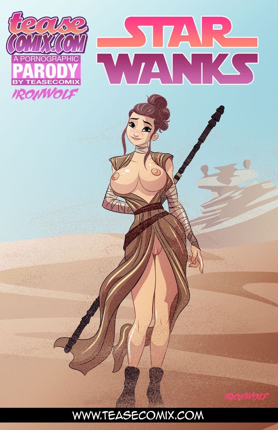 Star Wanks (Star Wars) [Tease Comix] 0.1 . Star Wanks - (Star Wars) [Tease Comix] – page 1