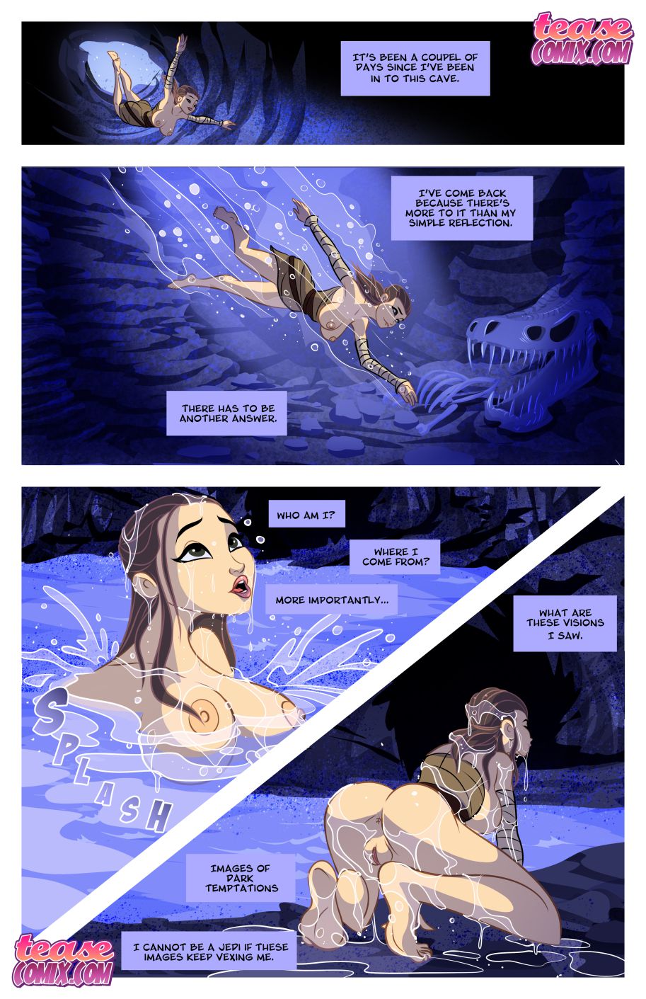 Star Wanks (Star Wars) [Tease Comix] 1 . Star Wanks  - Chapter 1 (Star Wars) [Tease Comix] – page 2