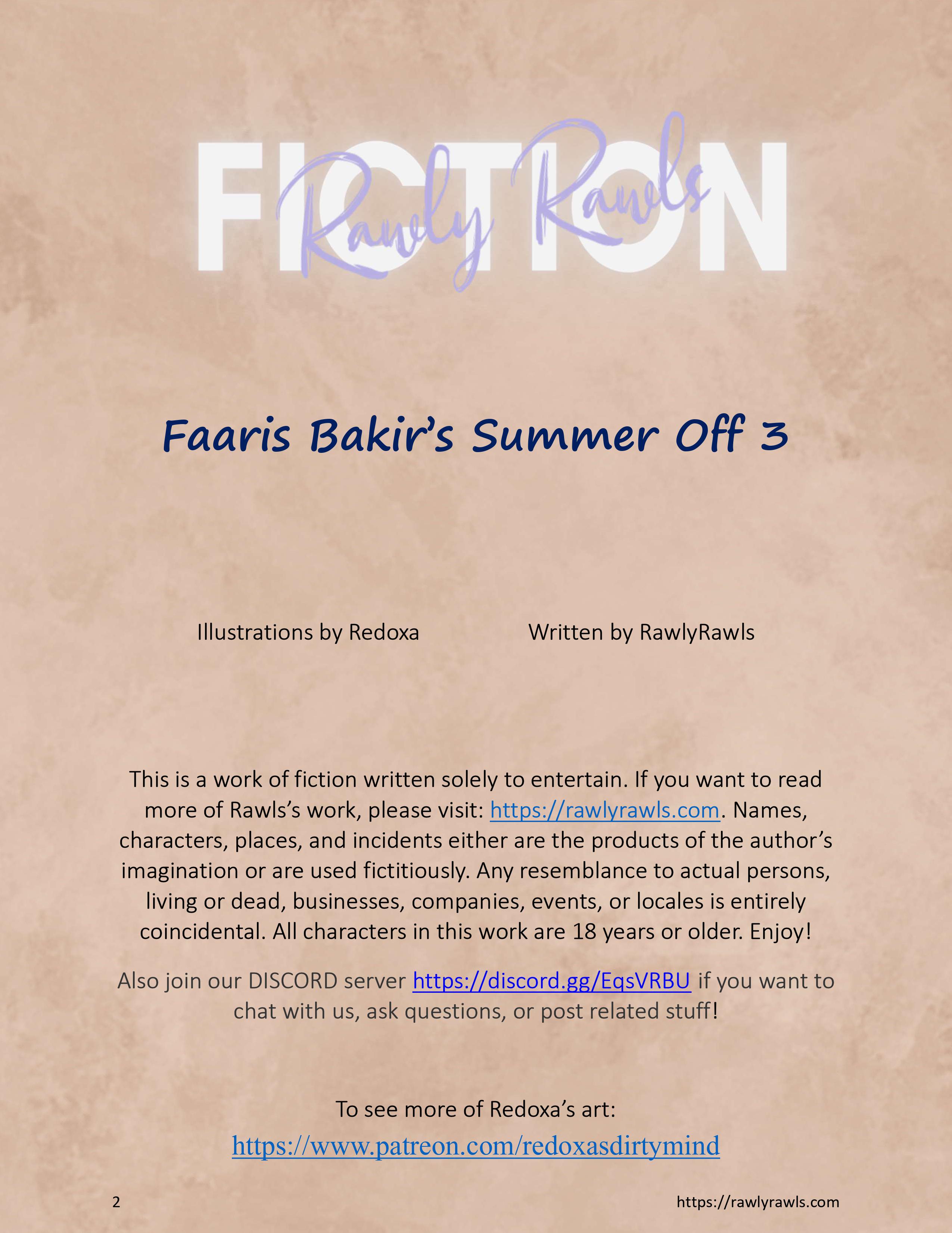 Faaris Bakir’s Summer Off [Redoxa] 3 . Faaris Bakir's Summer Off - Chapter 3 [Redoxa] – page 2