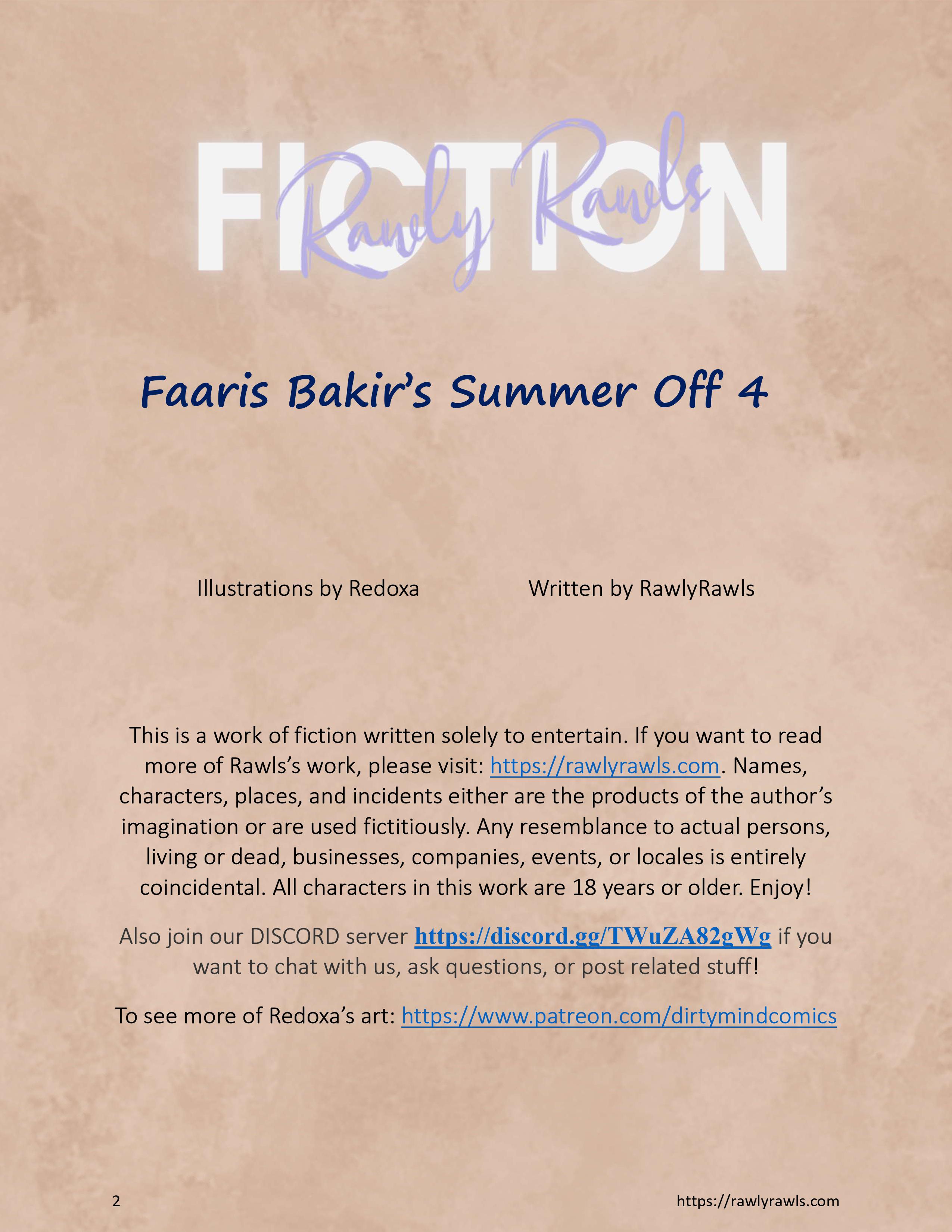 Faaris Bakir’s Summer Off [Redoxa] 4 . Faaris Bakir's Summer Off  - Chapter 4 [Redoxa] – page 2