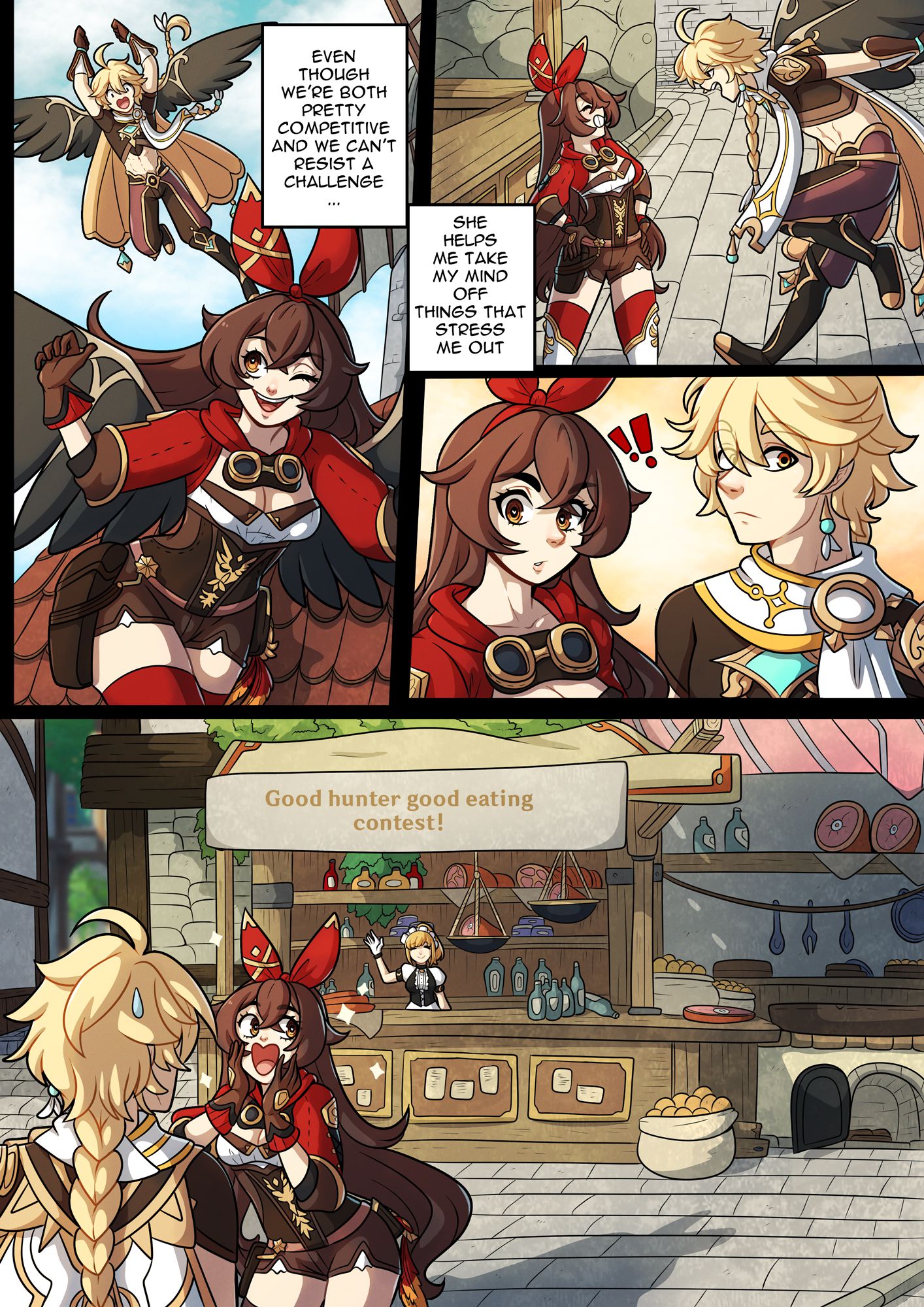 The Traveler’s Guide to Teyvat’s Heart – Amber (Genshin Impact) [Kinkymation] 1 . The Traveler's Guide to Teyvat's Heart - Amber - Chapter 1 (Genshin Impact) [Kinkymation] – page 4
