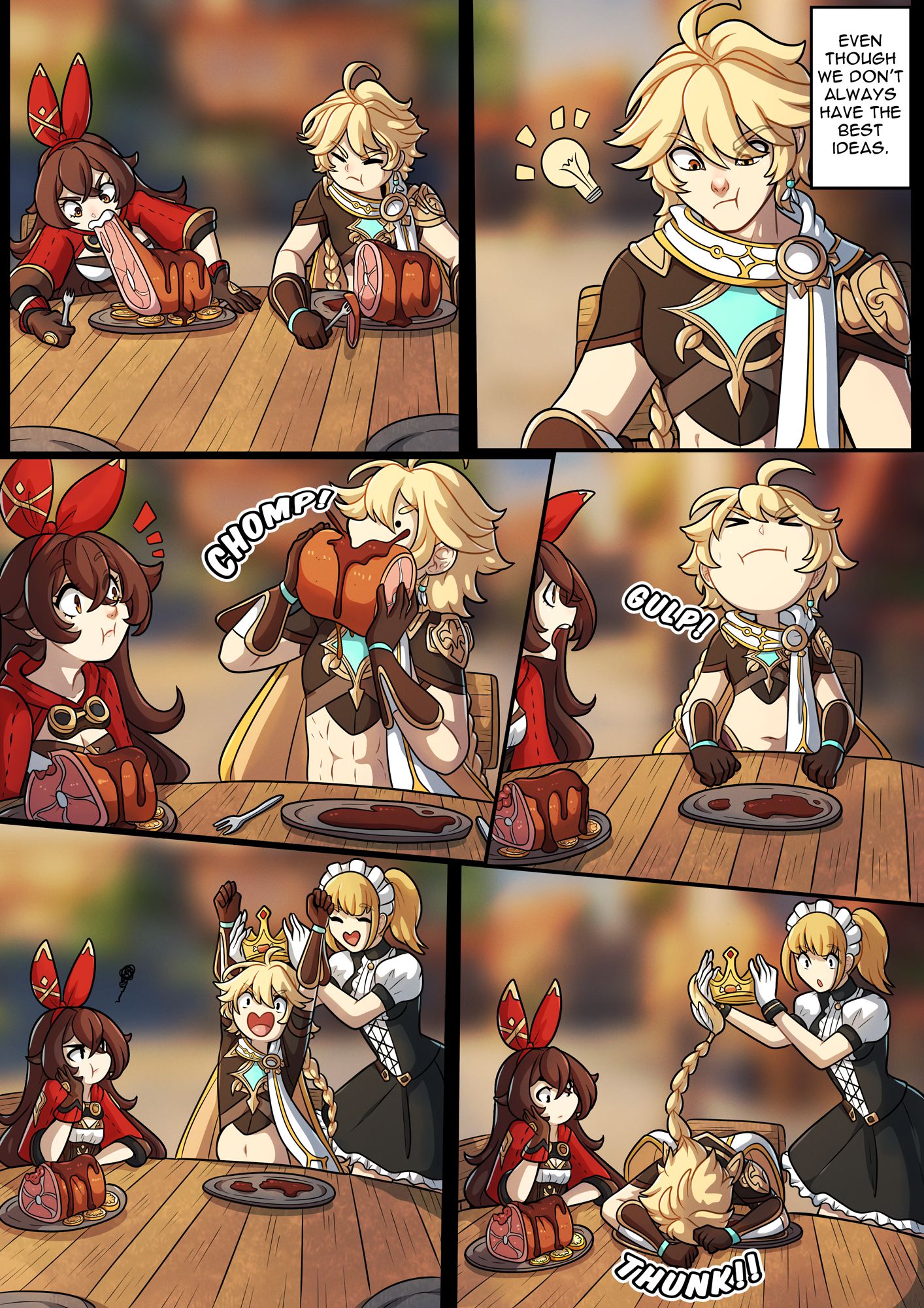 The Traveler’s Guide to Teyvat’s Heart – Amber (Genshin Impact) [Kinkymation] 1 . The Traveler's Guide to Teyvat's Heart - Amber - Chapter 1 (Genshin Impact) [Kinkymation] – page 5