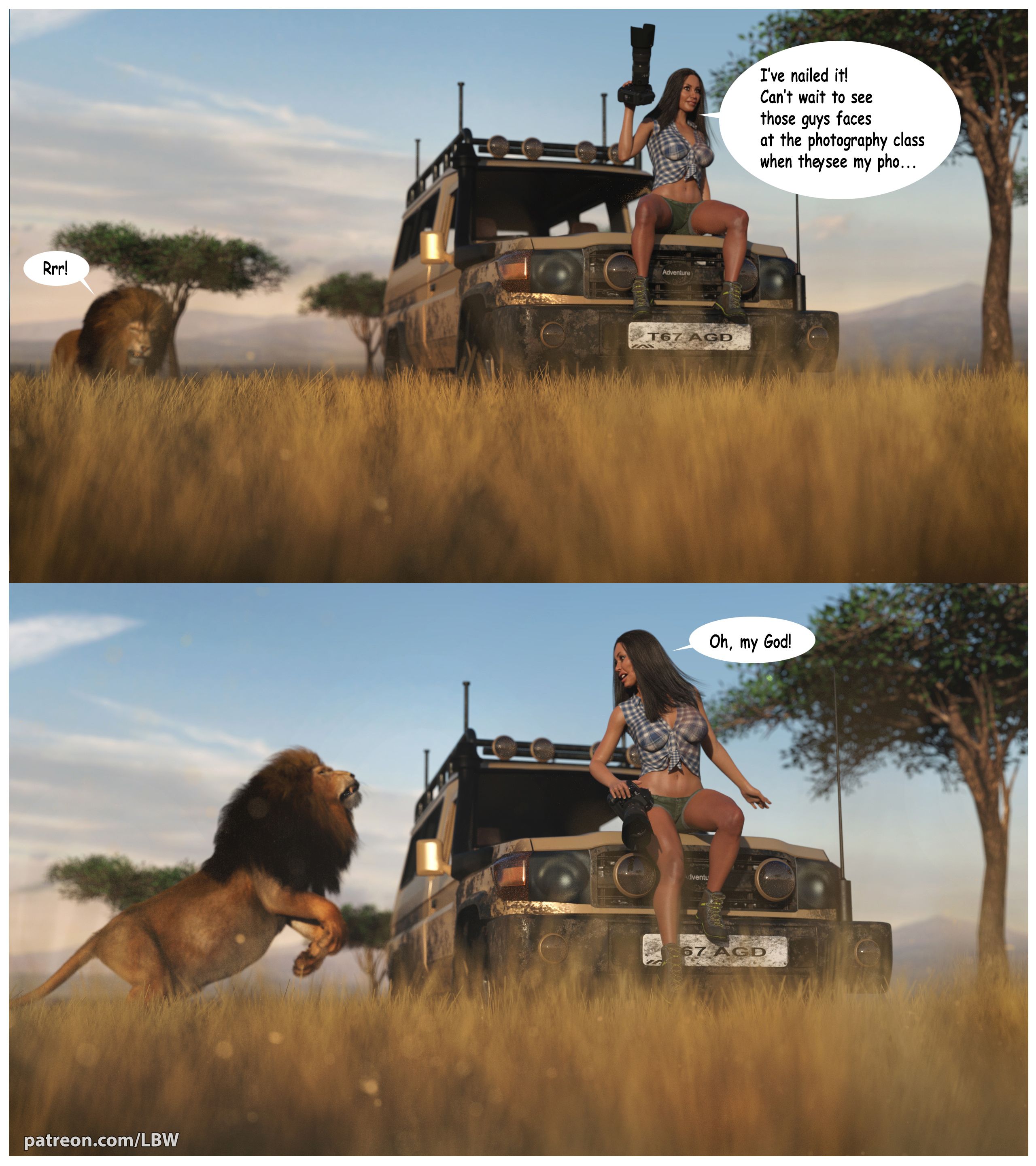 The Safari Adventure [LBW] 1 . The Safari Adventure - Chapter 1 [LBW] – page 7