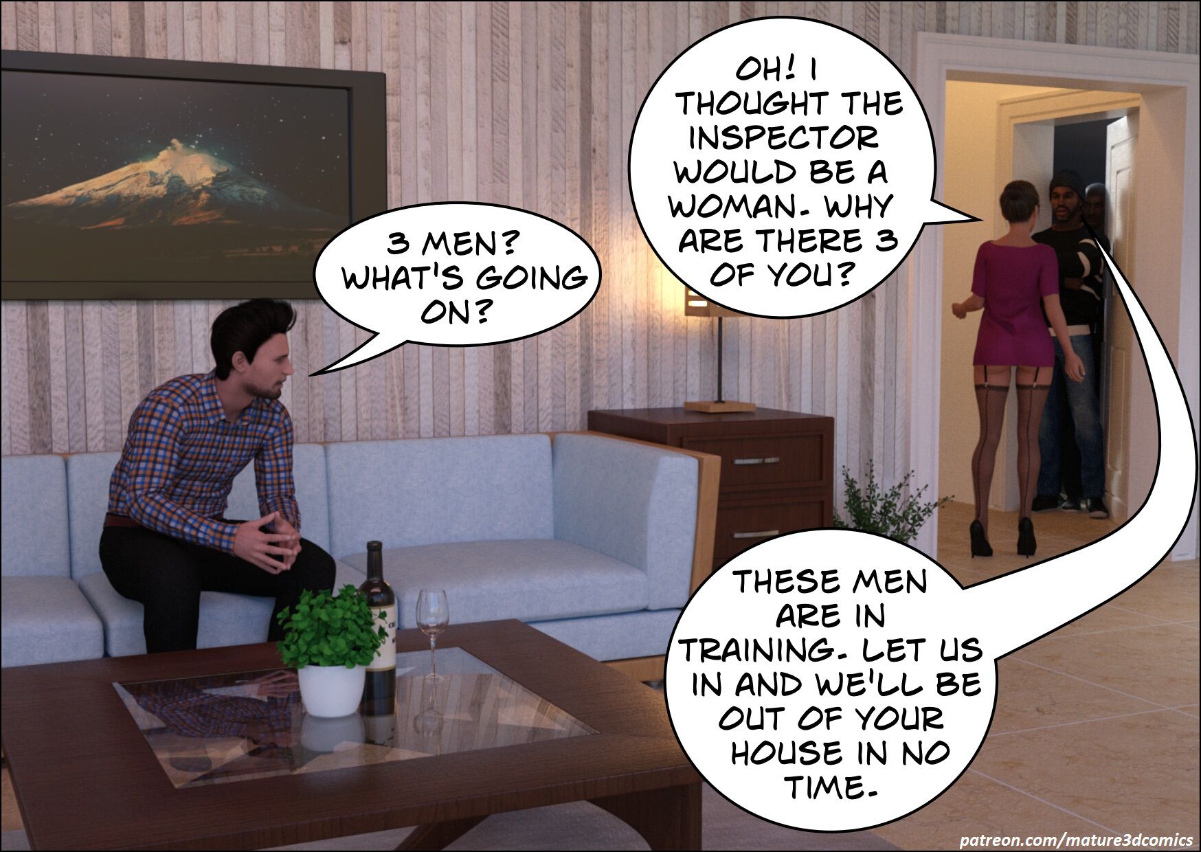 Slutwife Gangbang [Mature3DComics] 1 . Slutwife Gangbang - Chapter 1 [Mature3DComics] – page 3